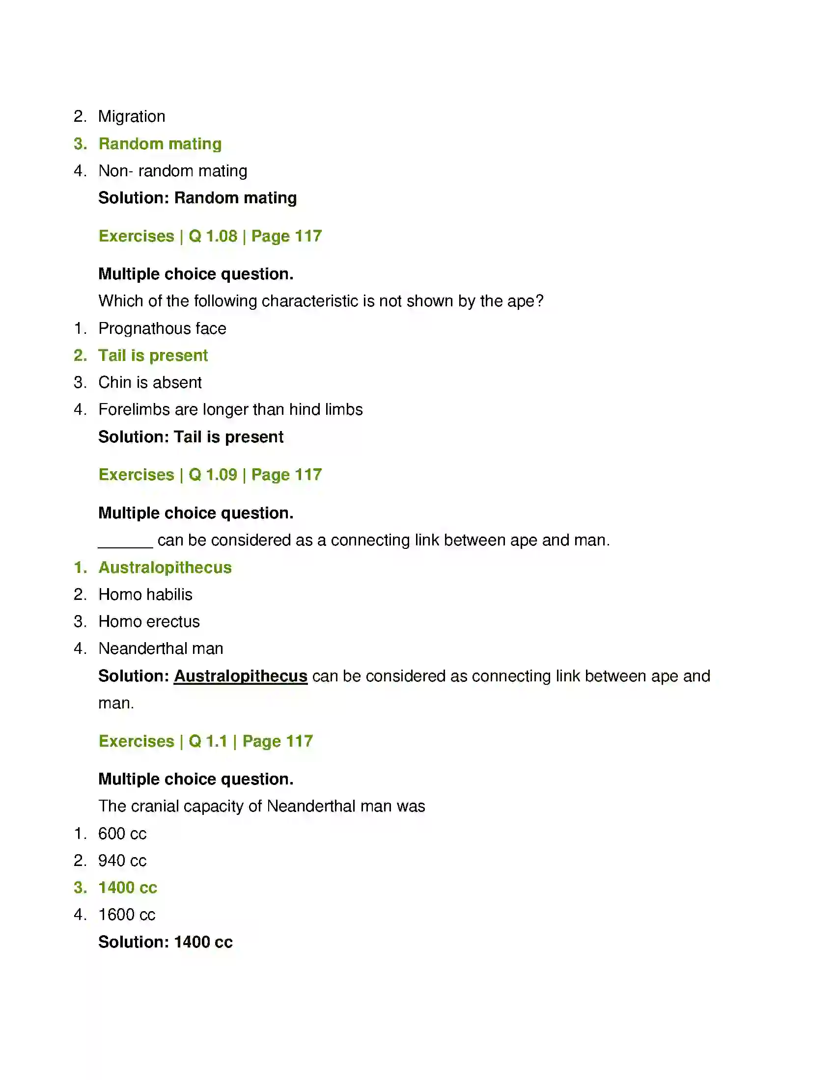 Maharashtra Board Class 12th Biology Origin and Evolution of Life Solution 3