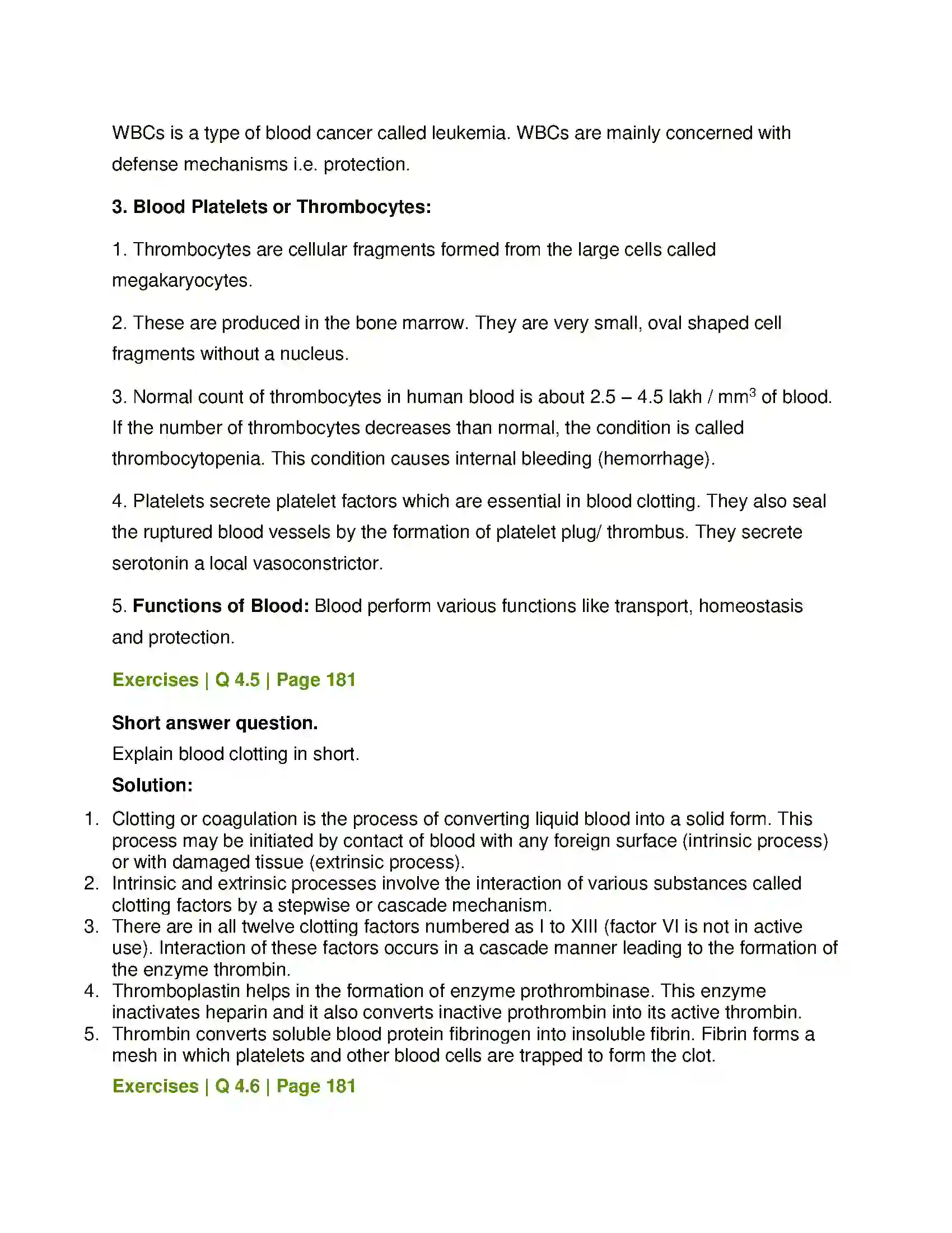 Maharashtra Board Class 12th Biology Respiration and Circulation Solution 10