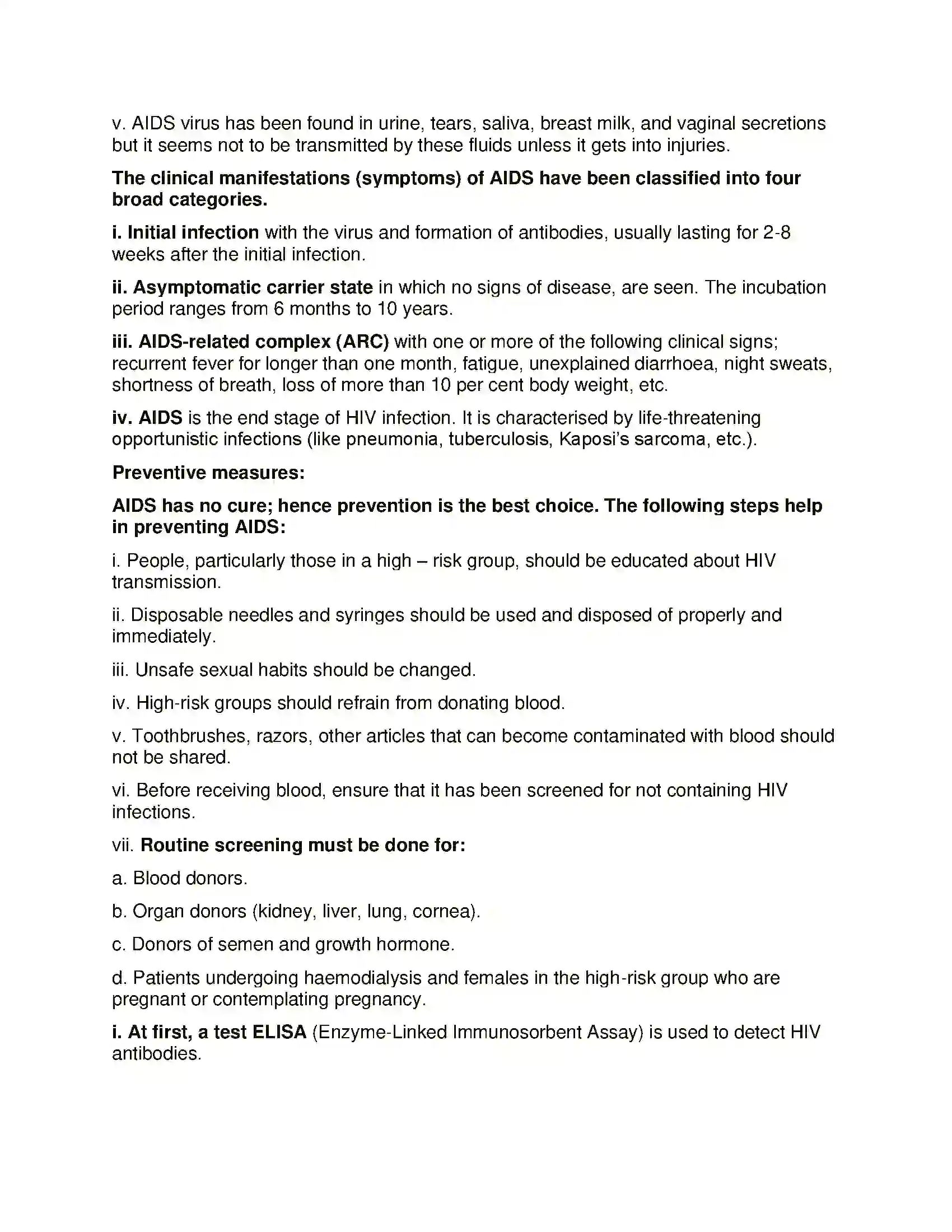 Maharashtra Board Class 12th Biology Human Health and Diseases Solution 13