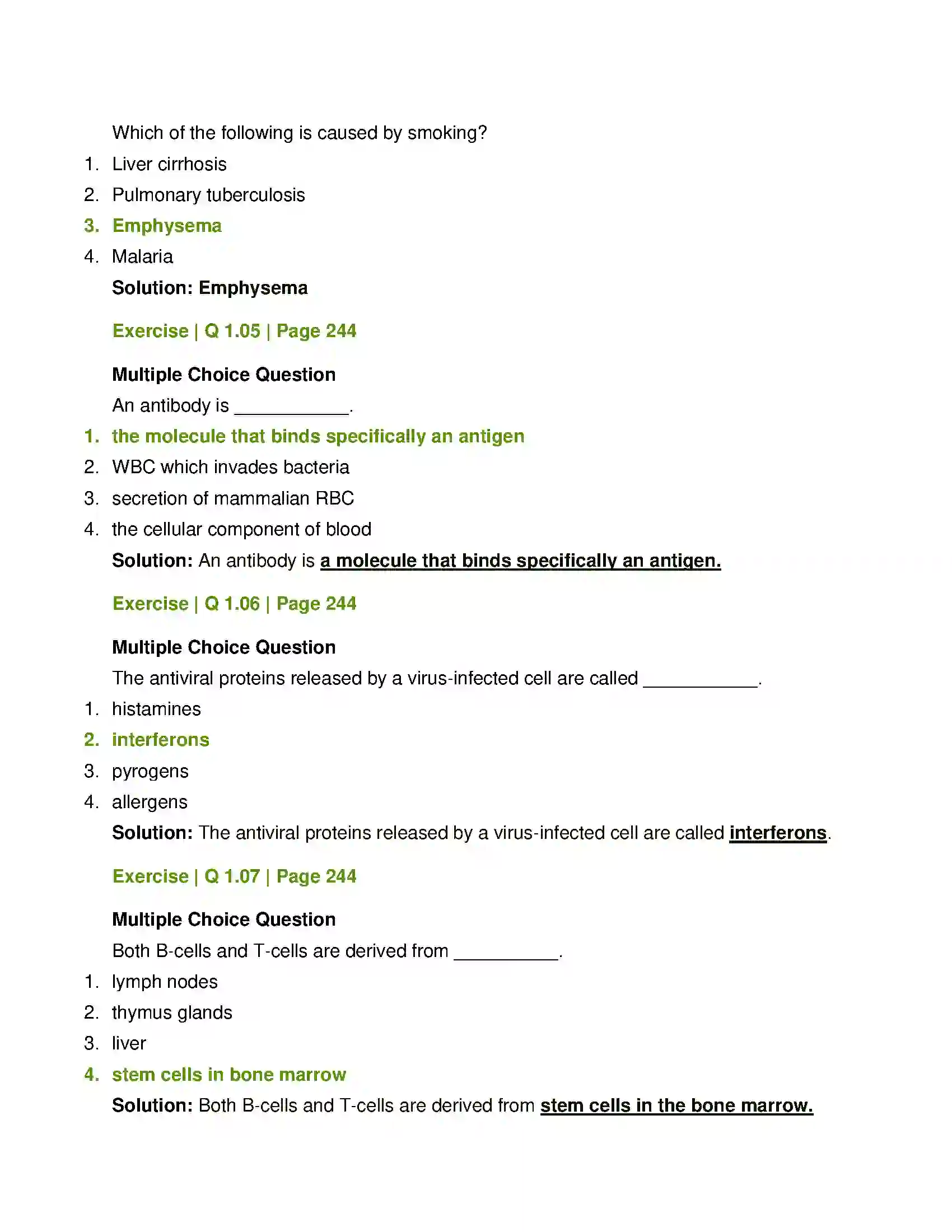 Maharashtra Board Class 12th Biology Human Health and Diseases Solution 2