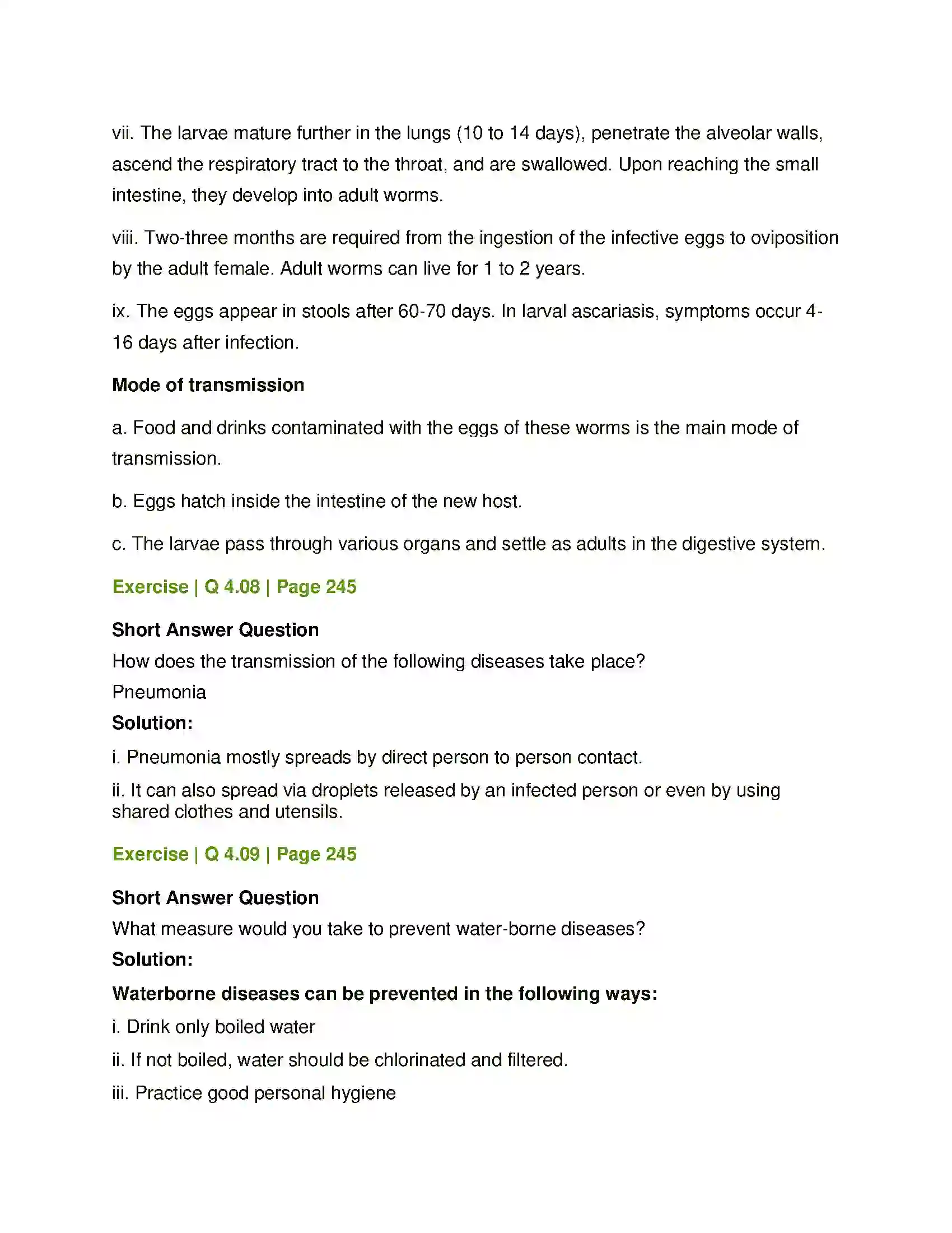 Maharashtra Board Class 12th Biology Human Health and Diseases Solution 20