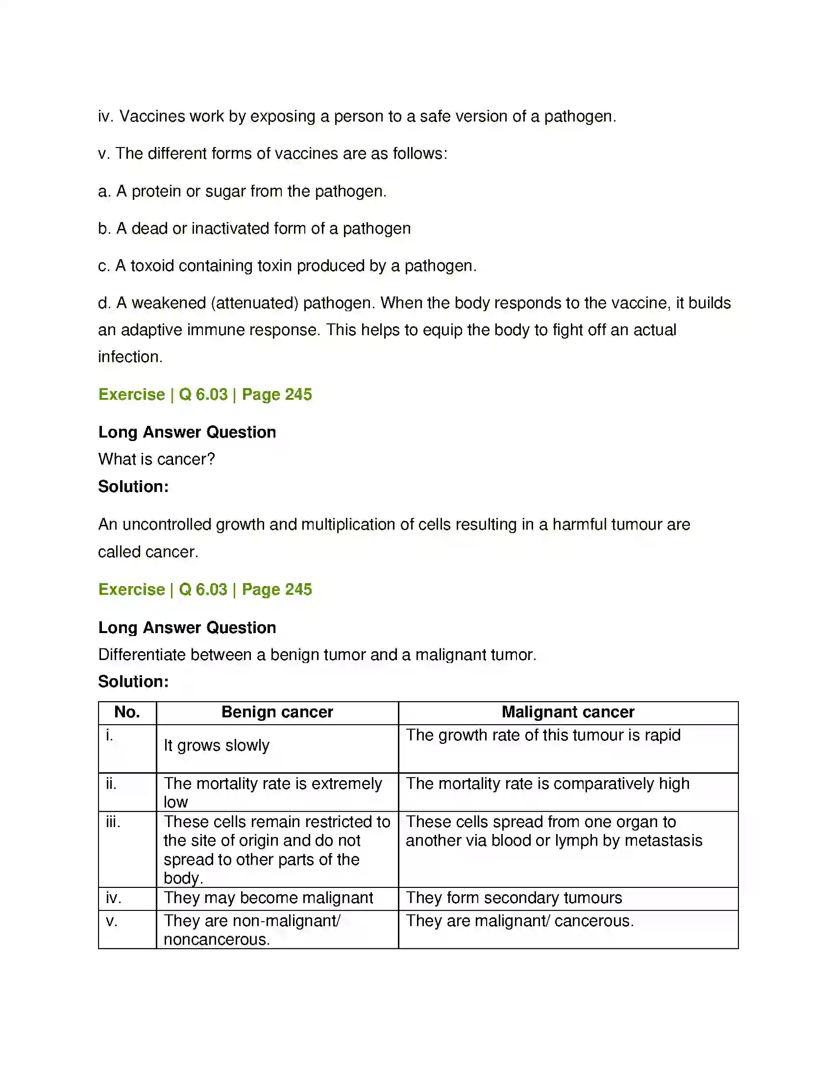 Maharashtra Board Class 12th Biology Human Health and Diseases Solution 25