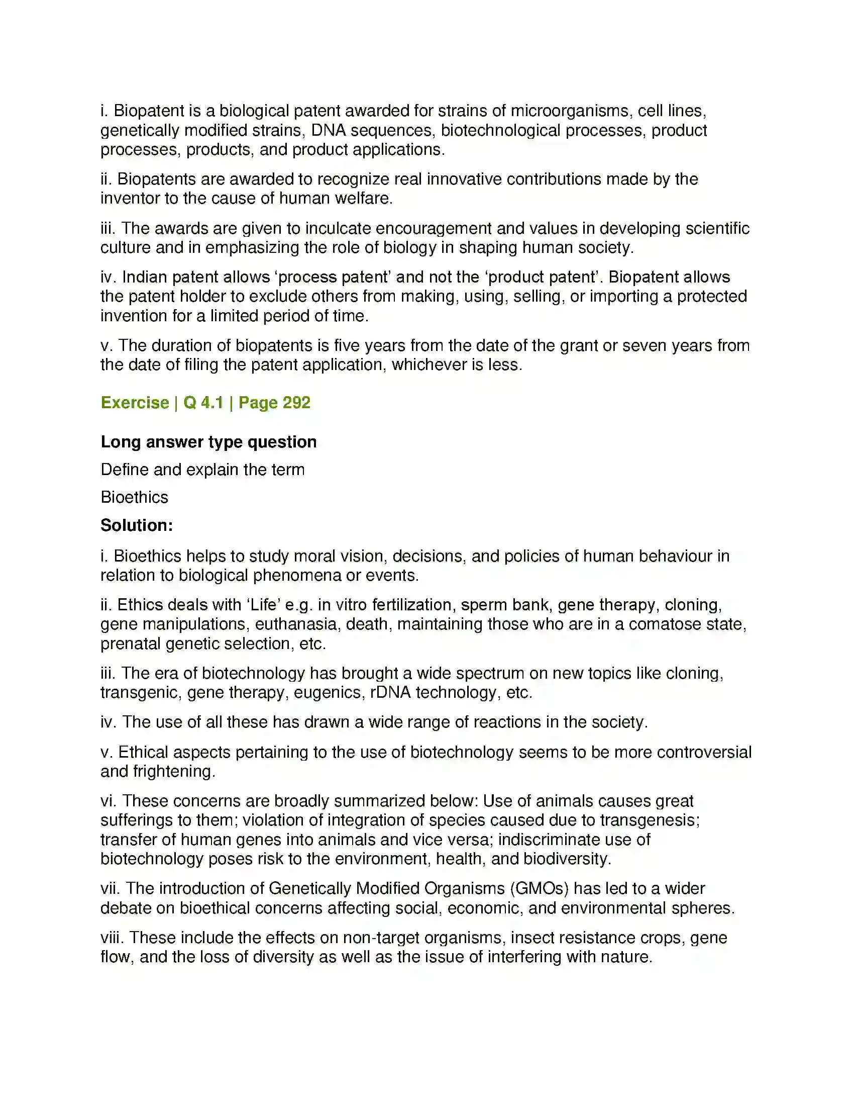 Maharashtra Board Class 12th Biology Biotechnology Solution 9
