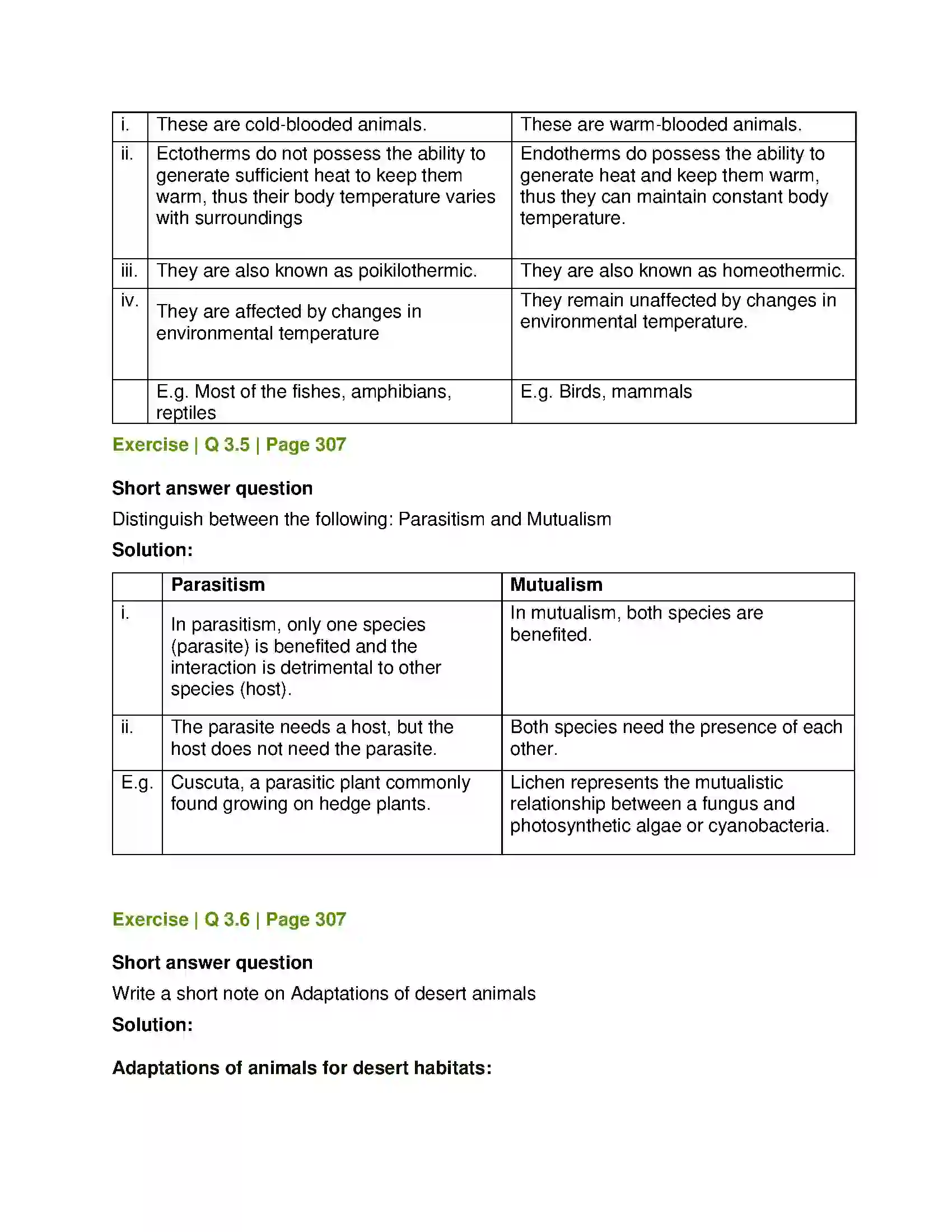 Maharashtra Board Class 12th Biology Organisms and Populations Solution 7