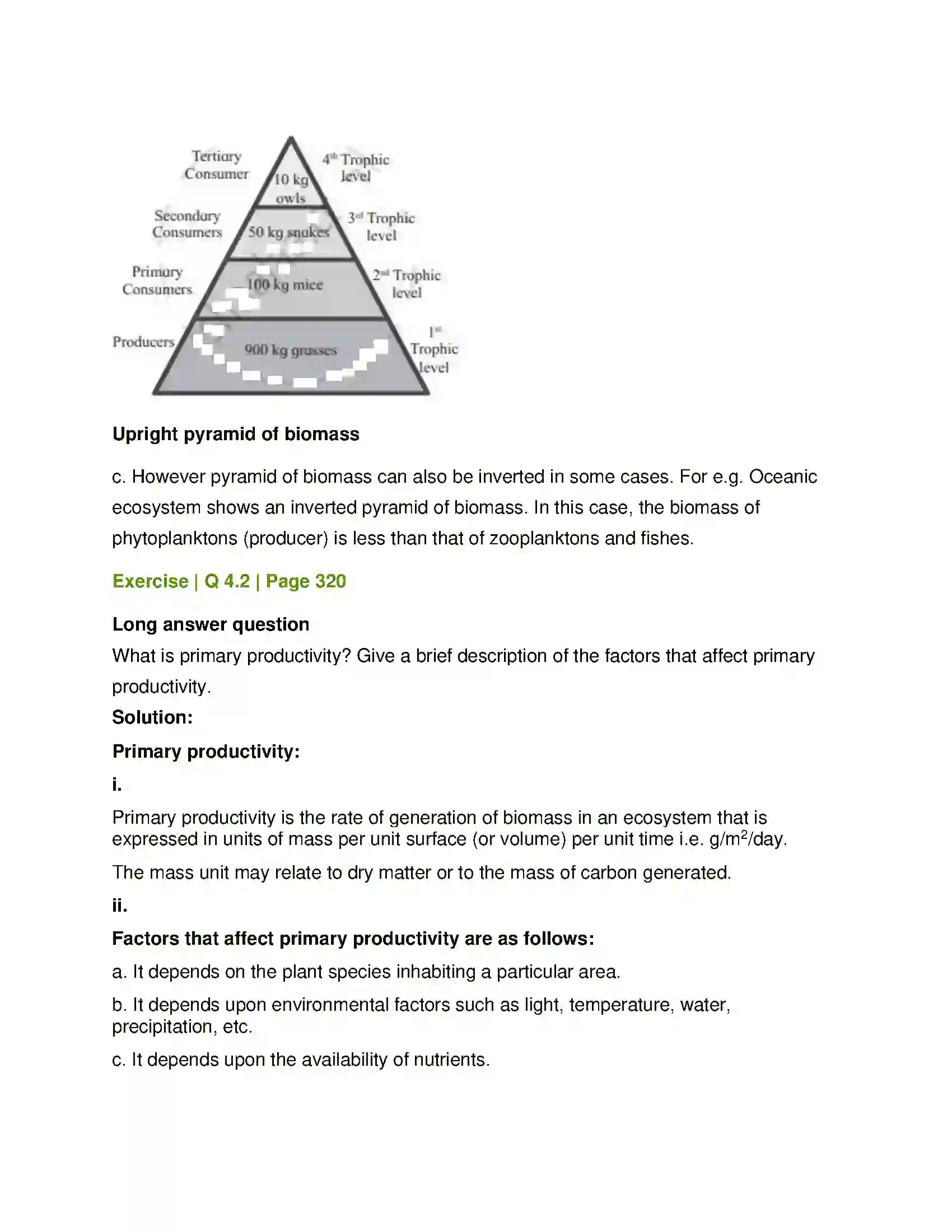 Maharashtra Board Class 12th Biology Ecosystems and Energy Flow Solution 9