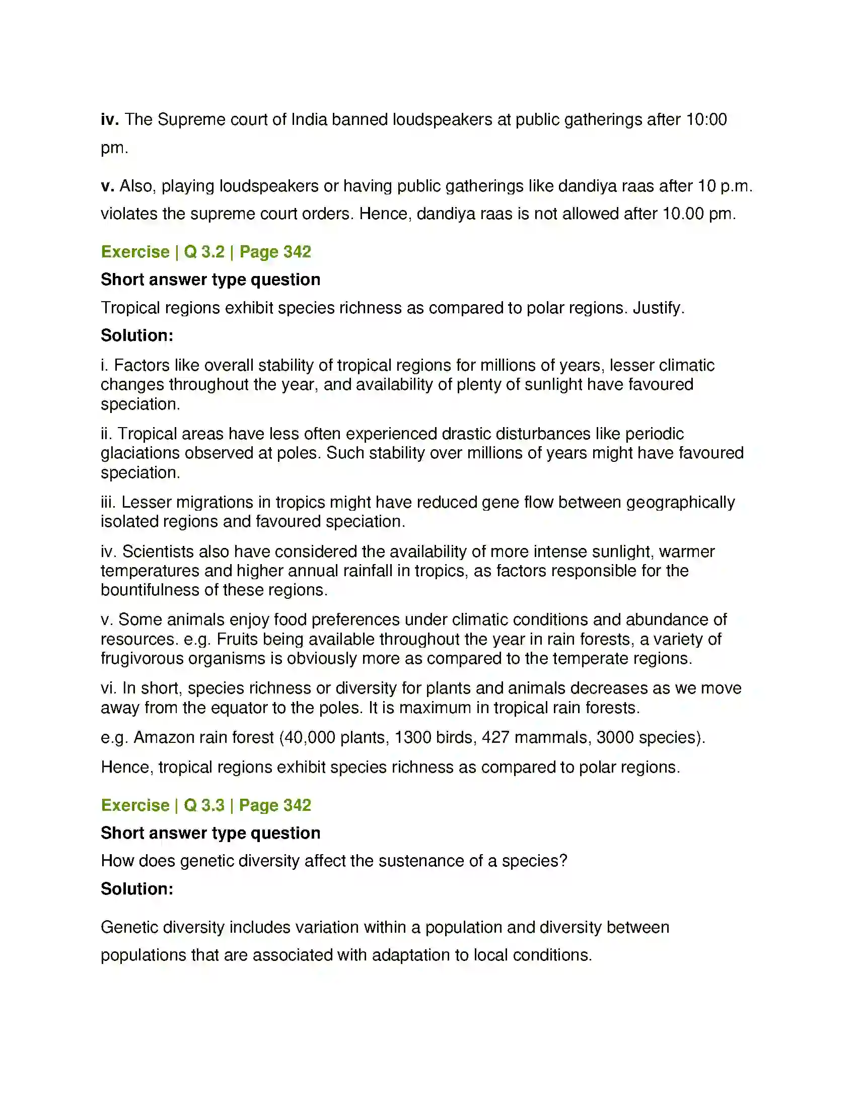 Maharashtra Board Class 12th Biology Biodiversity, Conservation and Environmental Issues Solution 4
