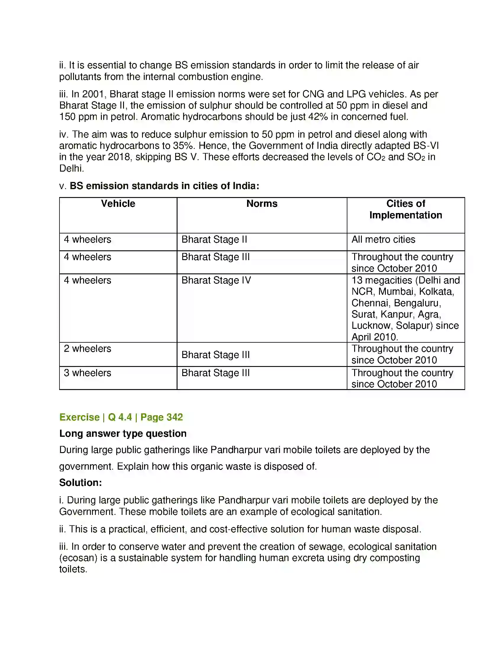 Maharashtra Board Class 12th Biology Biodiversity, Conservation and Environmental Issues Solution 8