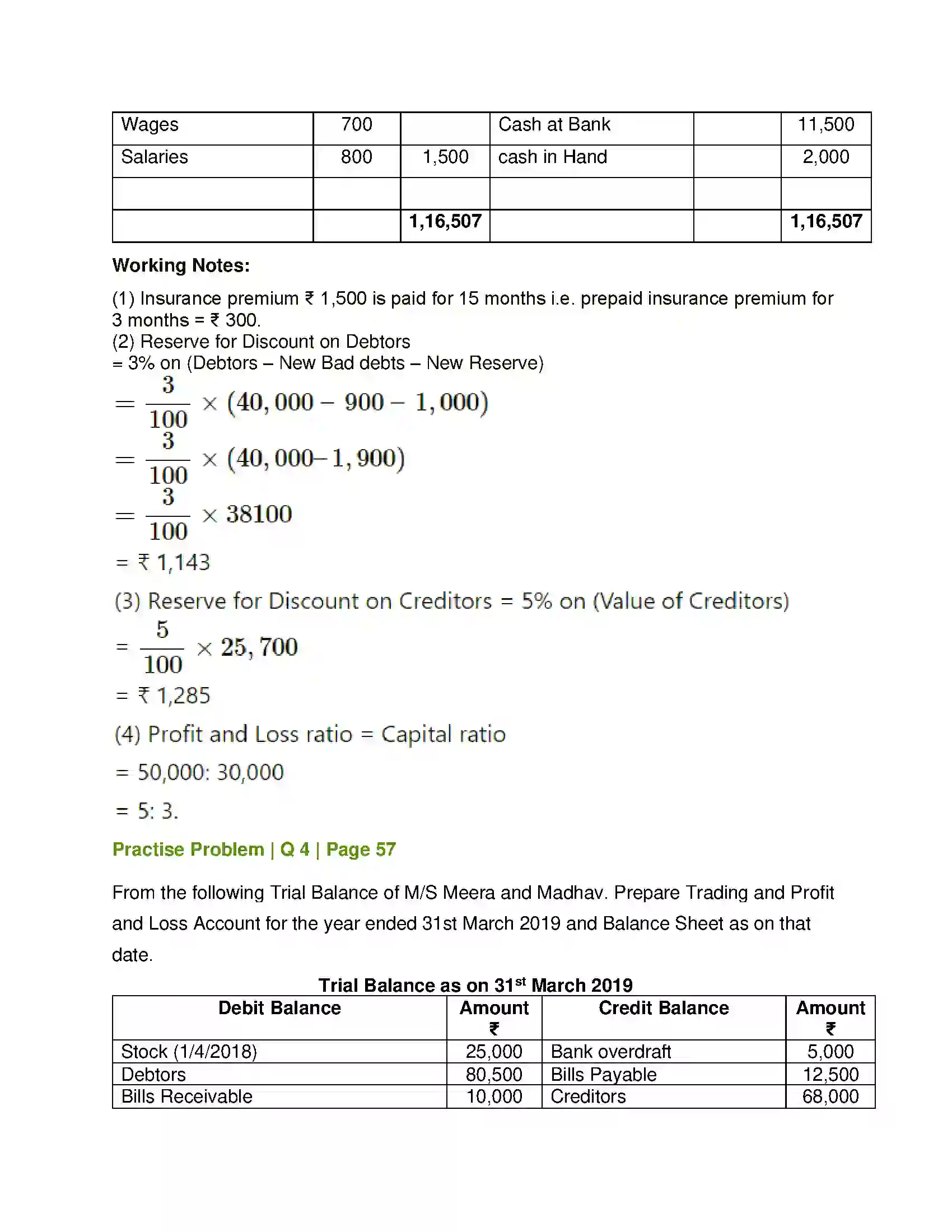 Maharashtra Board Class 12th Book Keeping & Accountancy Introduction to Partnership and Partnership Final Accounts Solution 39