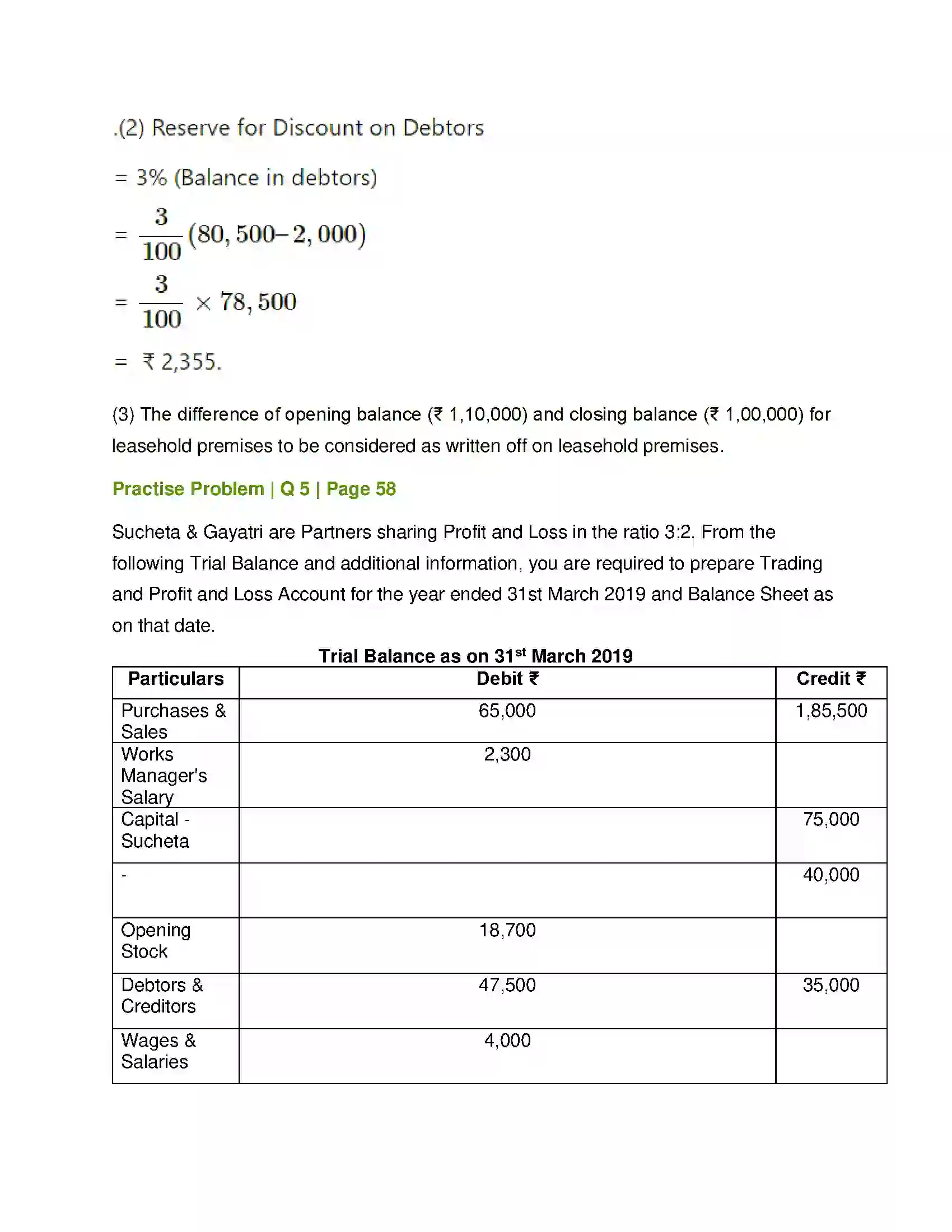 Maharashtra Board Class 12th Book Keeping & Accountancy Introduction to Partnership and Partnership Final Accounts Solution 43