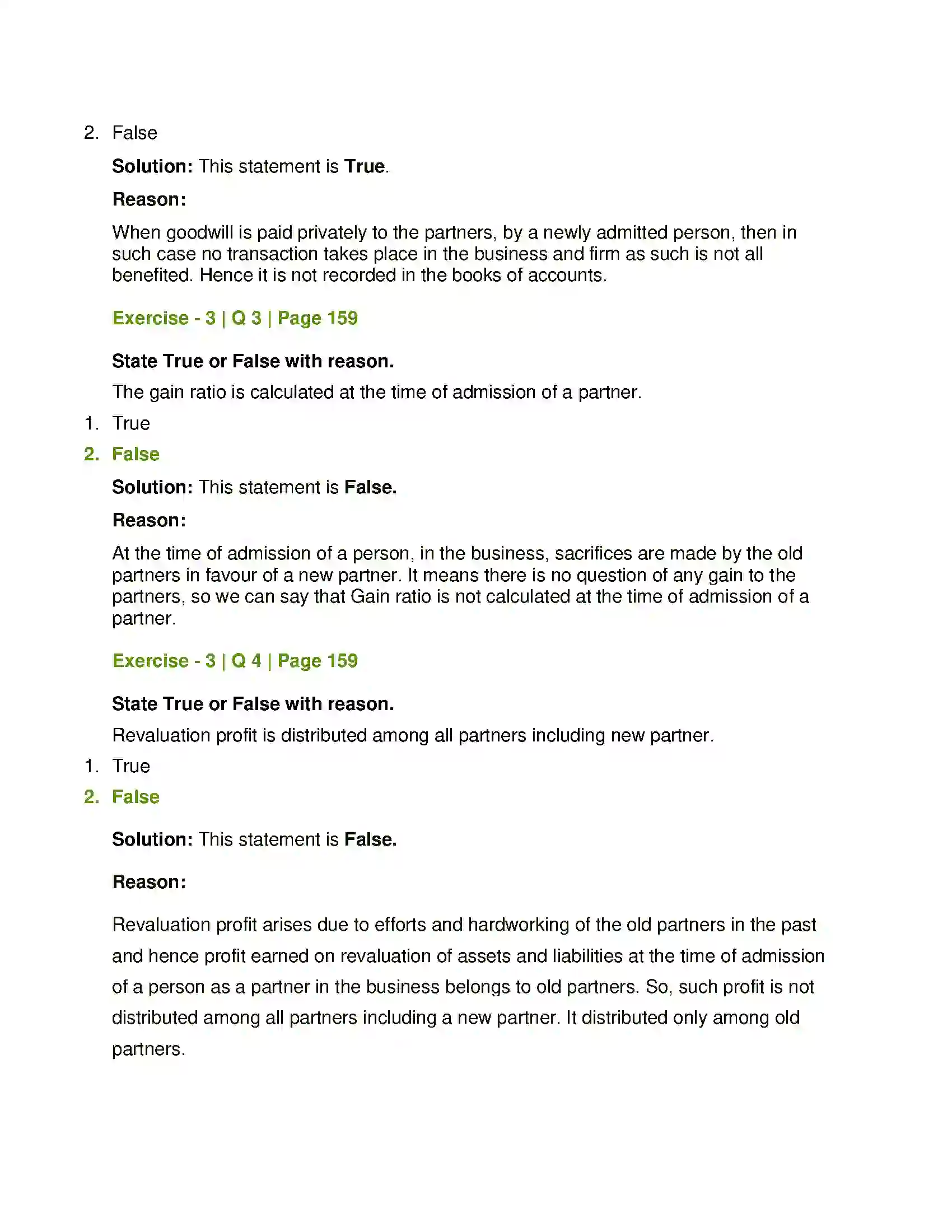 Maharashtra Board Class 12th Book Keeping & Accountancy Reconstitution of Partnership (Admission of Partner) Solution 5