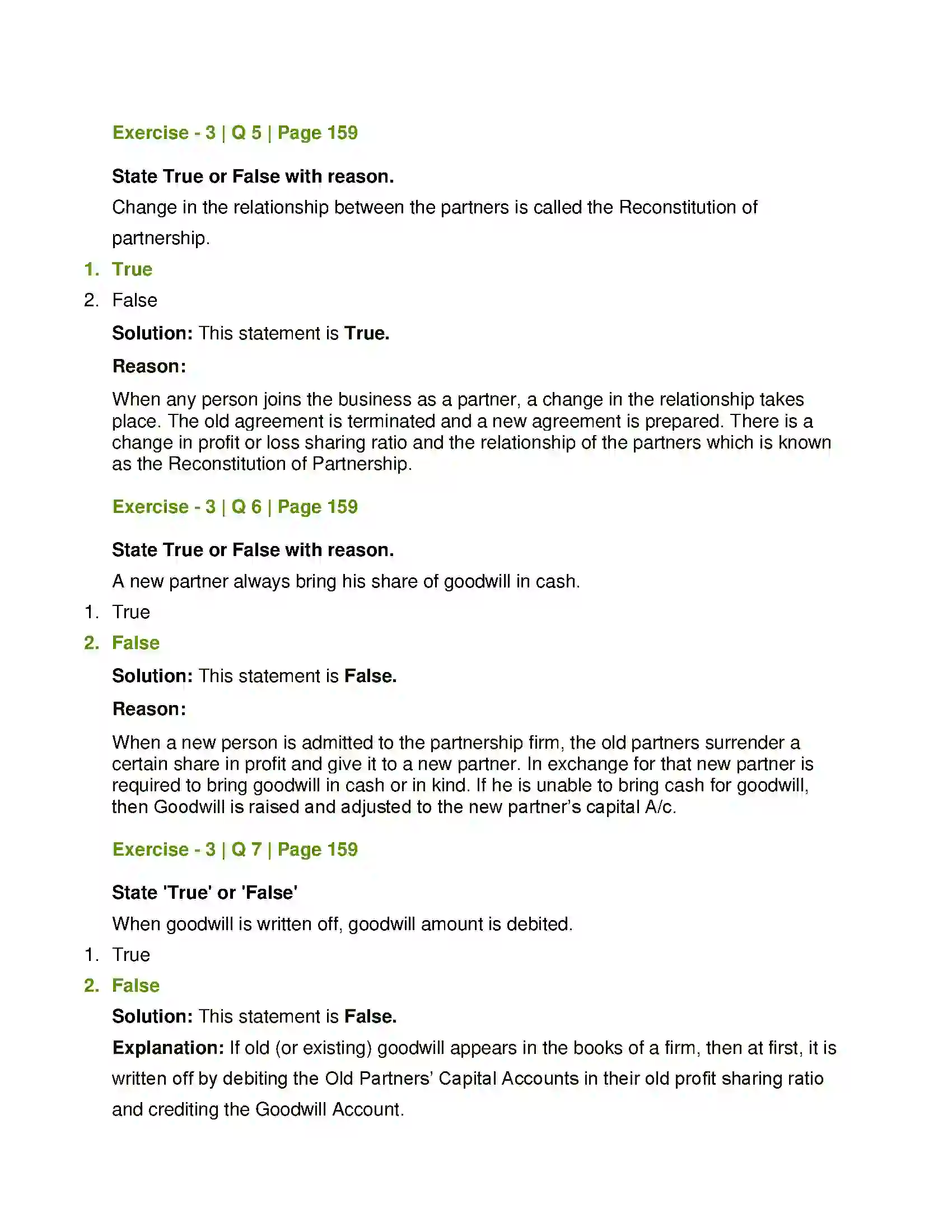Maharashtra Board Class 12th Book Keeping & Accountancy Reconstitution of Partnership (Admission of Partner) Solution 6