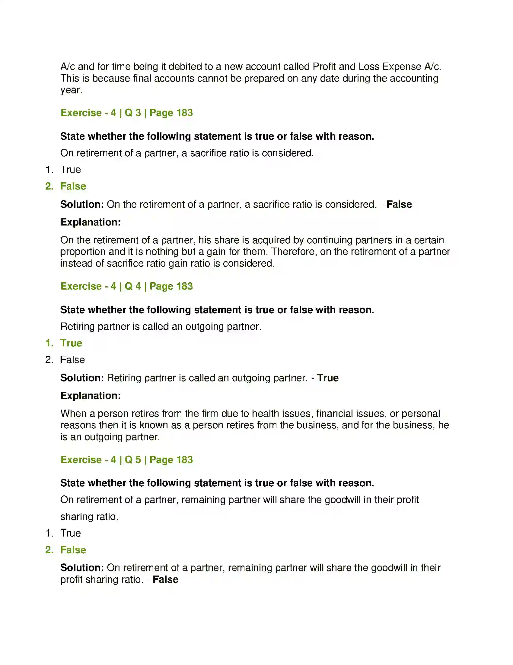 Maharashtra Board Class 12th Book Keeping & Accountancy Reconstitution of Partnership (Retirement of Partner) Solution 5