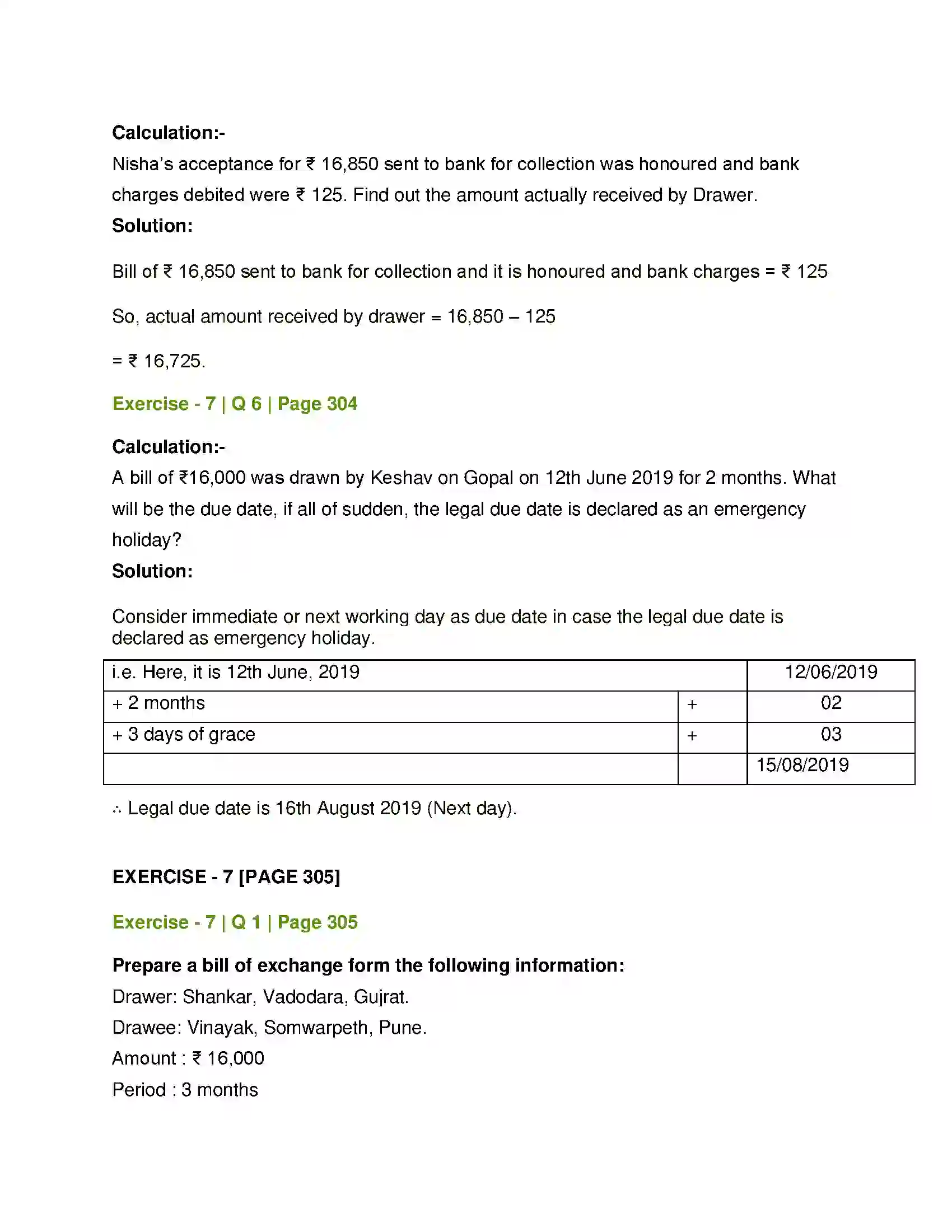 Maharashtra Board Class 12th Book Keeping & Accountancy Bills of Exchange Solution 19