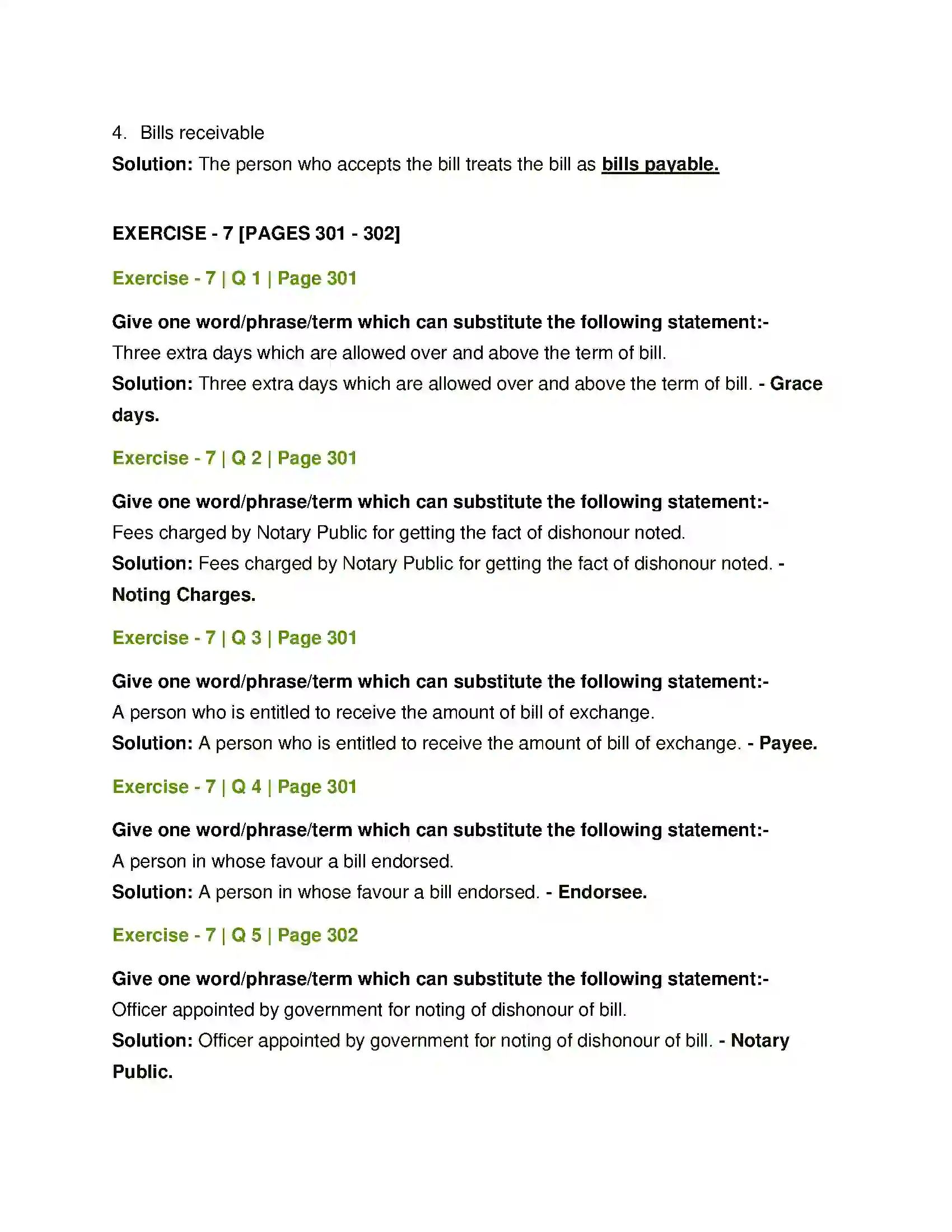 Maharashtra Board Class 12th Book Keeping & Accountancy Bills of Exchange Solution 4