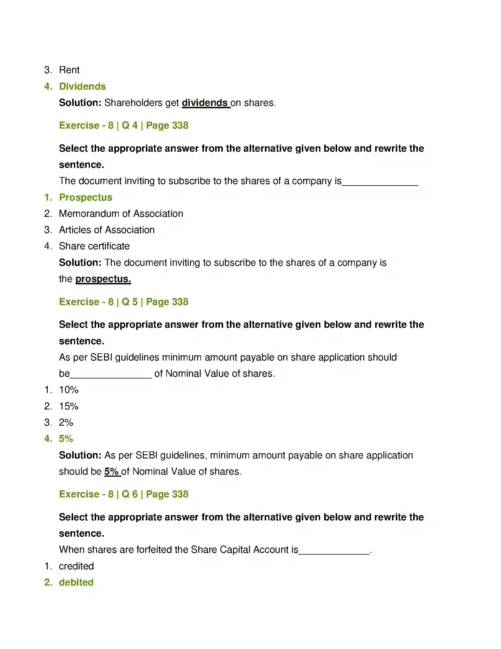 Maharashtra Board Class 12th Book Keeping & Accountancy Company Accounts - Issue of Shares Solution 2
