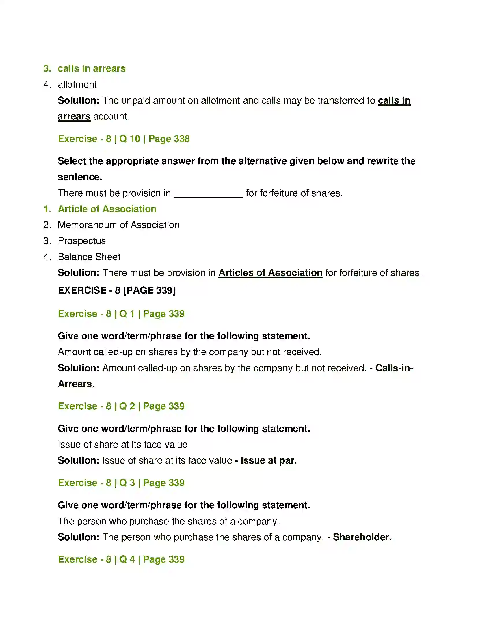 Maharashtra Board Class 12th Book Keeping & Accountancy Company Accounts - Issue of Shares Solution 4