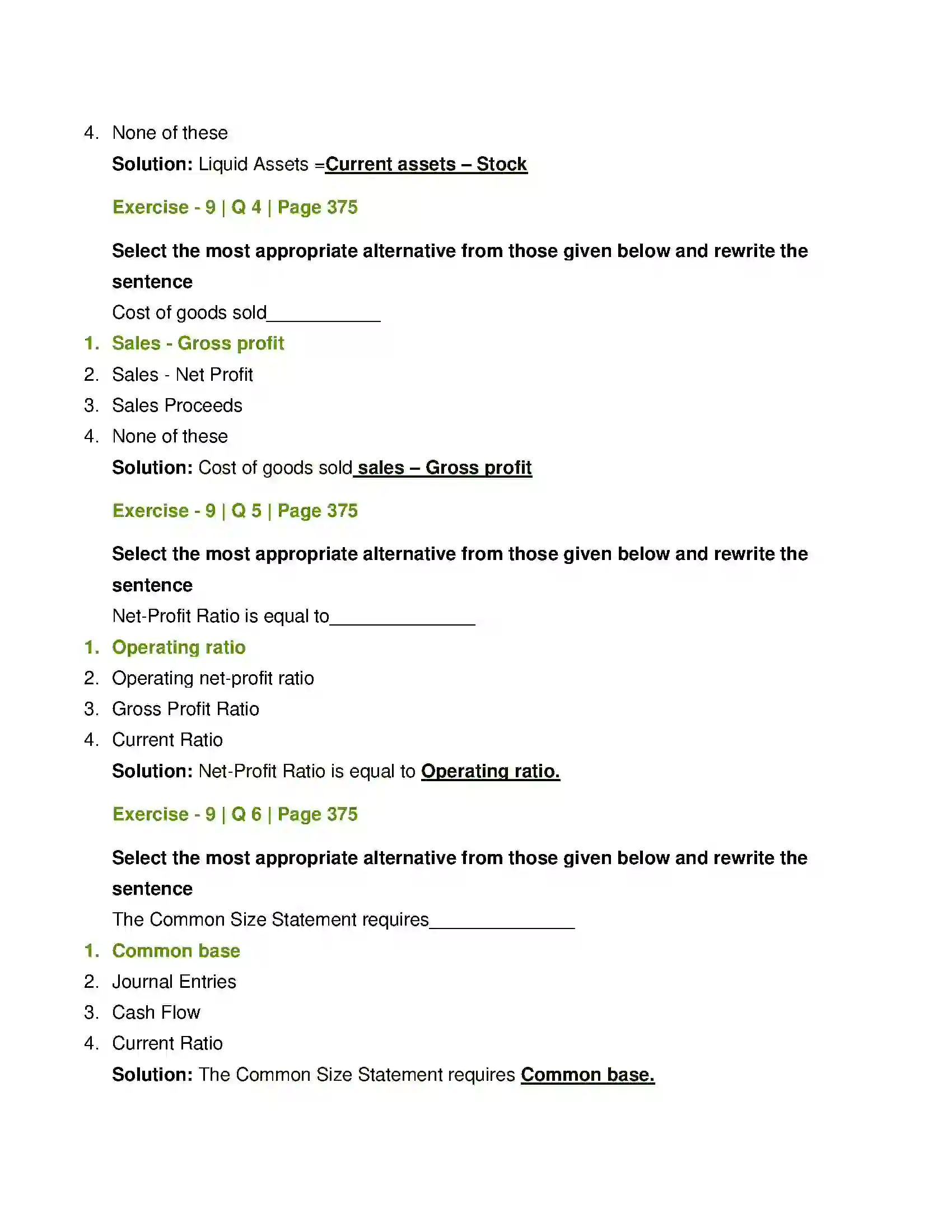 Maharashtra Board Class 12th Book Keeping & Accountancy Analysis of Financial Statements Solution 2