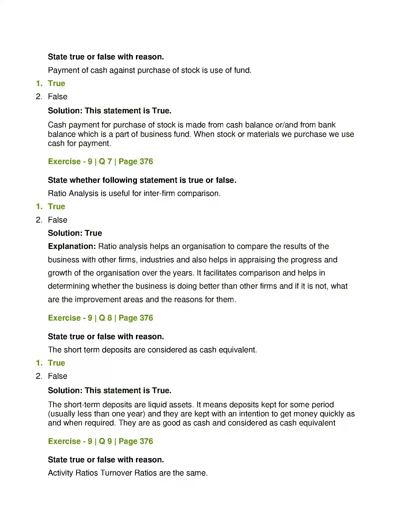 Maharashtra Board Class 12th Book Keeping & Accountancy Analysis of Financial Statements Solution 8