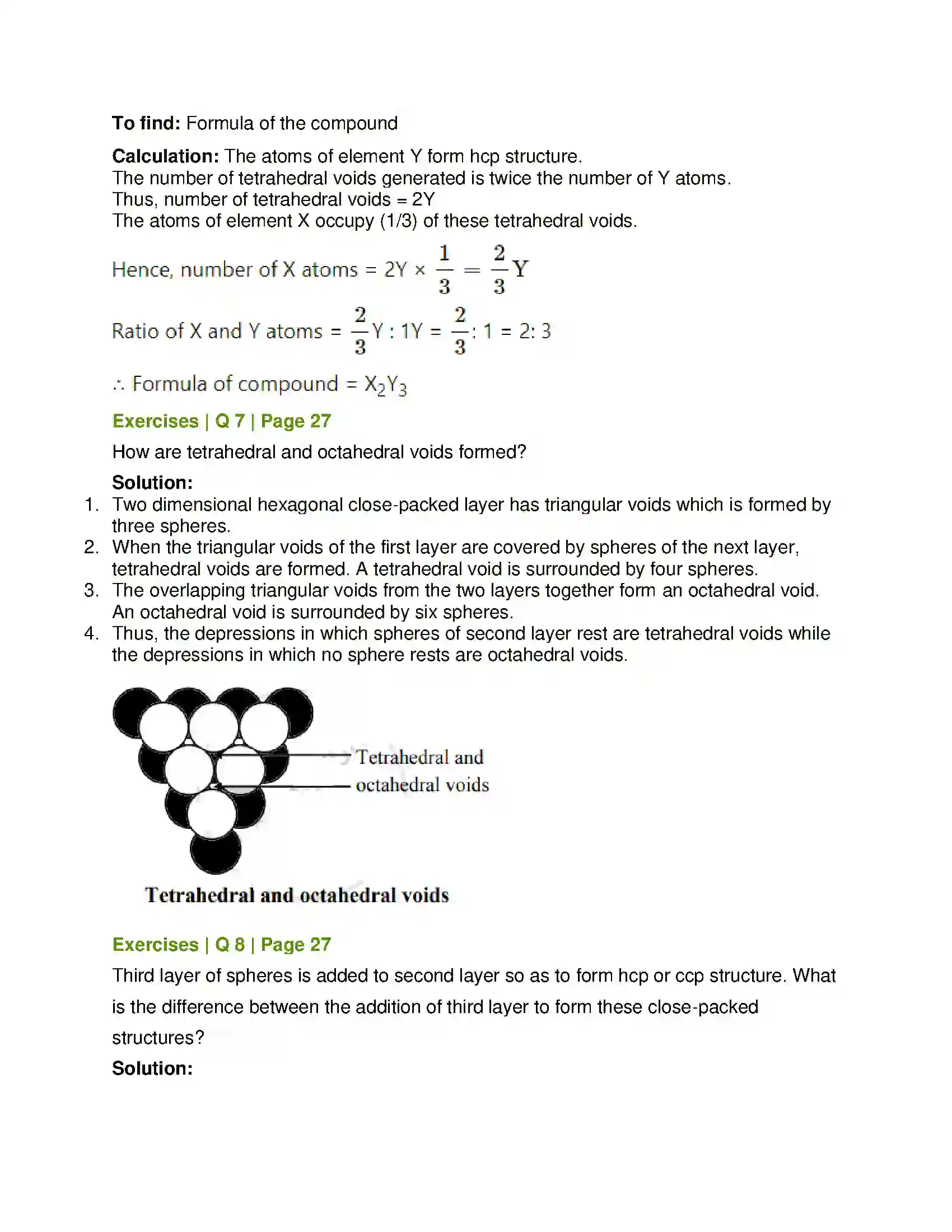 Maharashtra Board Class 12th Chemistry Solid State Solution 13
