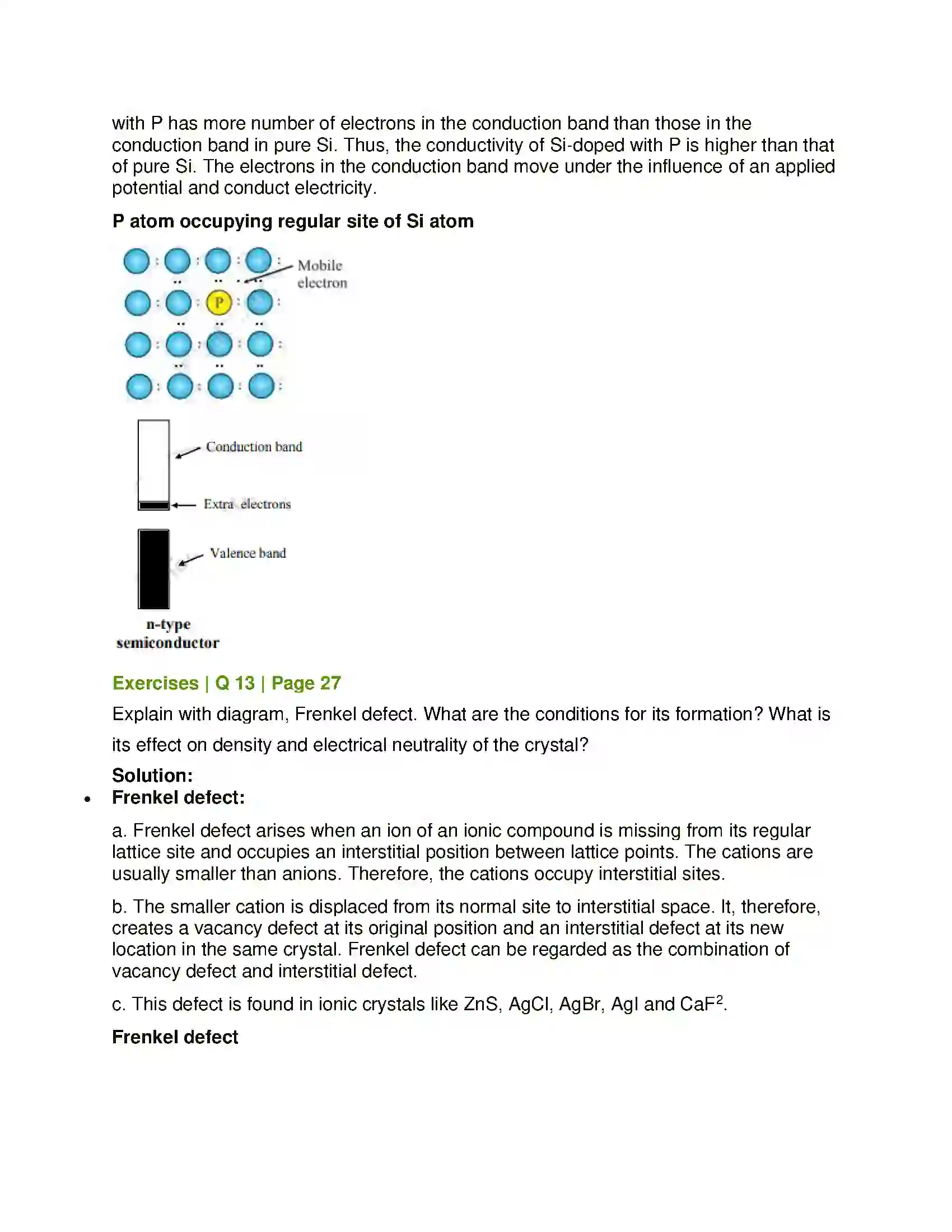 Maharashtra Board Class 12th Chemistry Solid State Solution 17