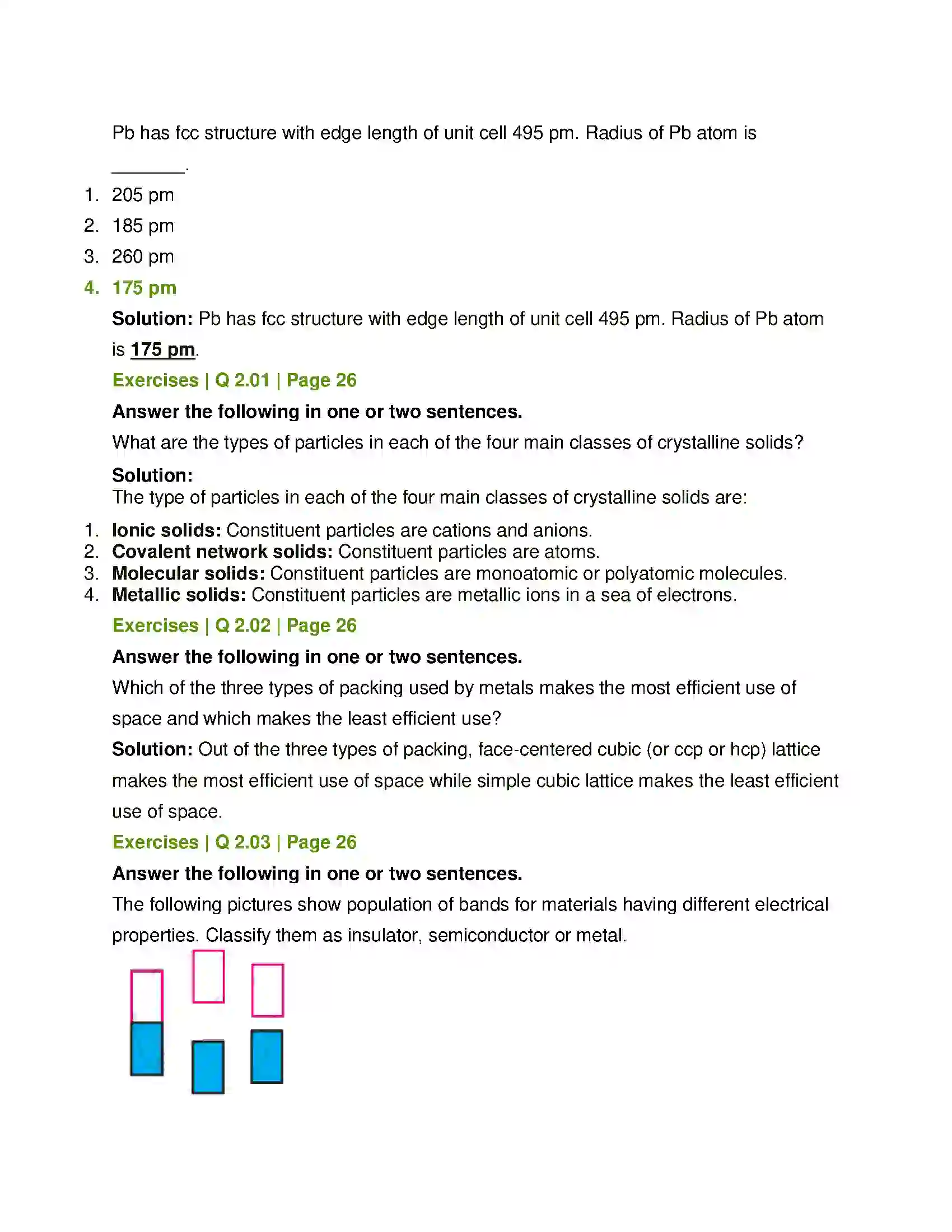 Maharashtra Board Class 12th Chemistry Solid State Solution 3