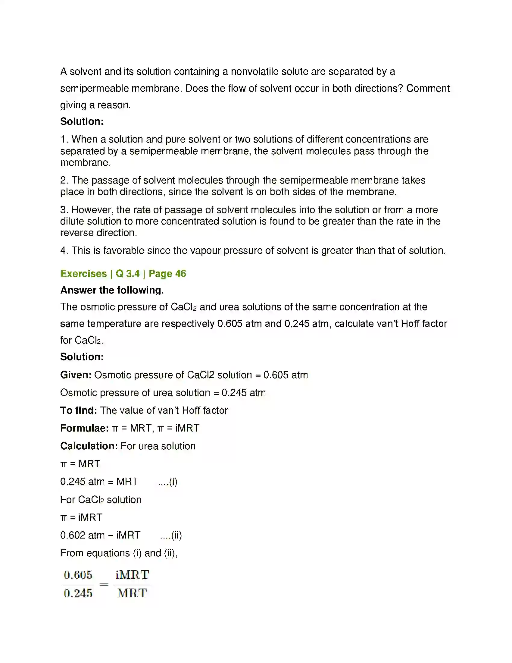 Maharashtra Board Class 12th Chemistry Solutions Solution 10