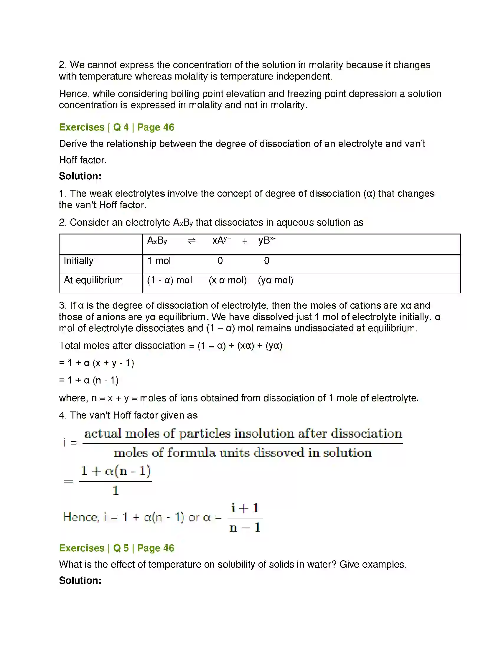 Maharashtra Board Class 12th Chemistry Solutions Solution 14