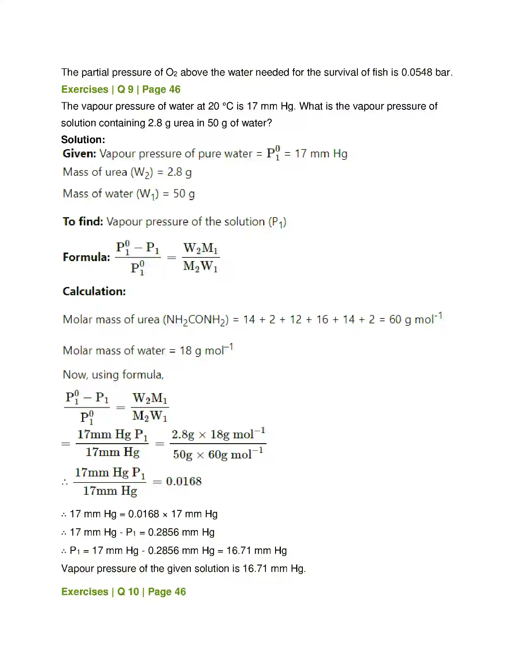 Maharashtra Board Class 12th Chemistry Solutions Solution 18