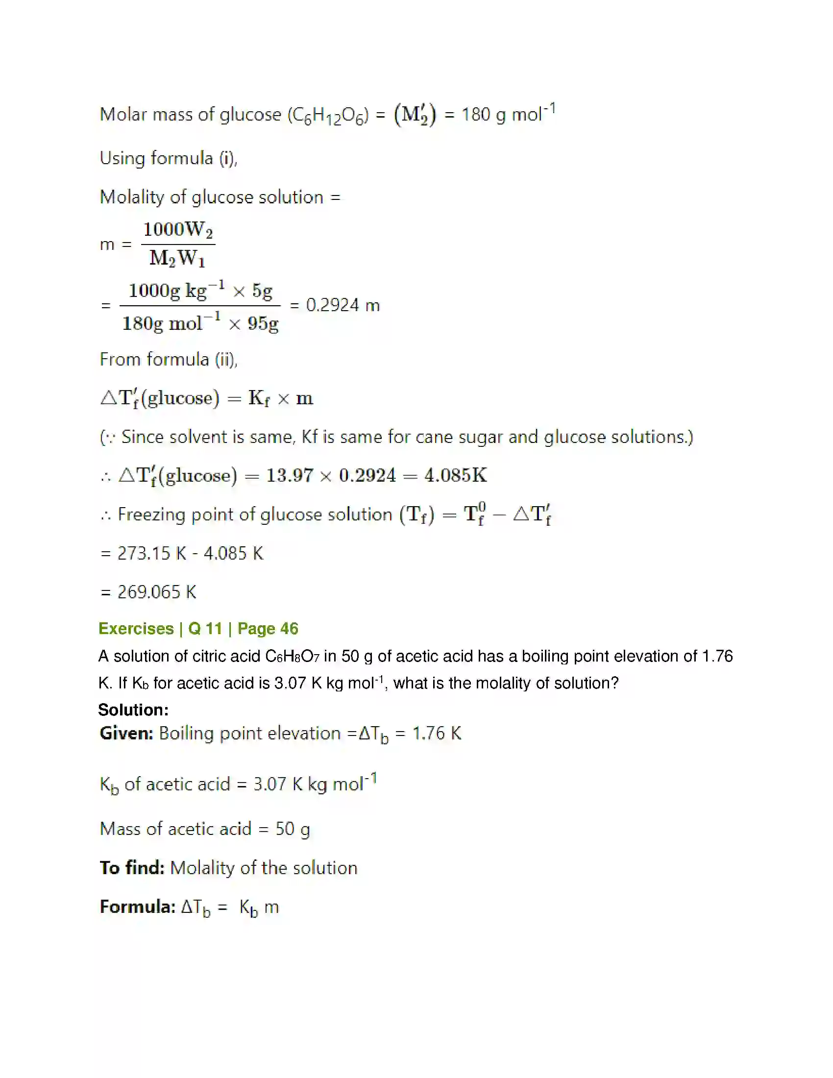 Maharashtra Board Class 12th Chemistry Solutions Solution 21
