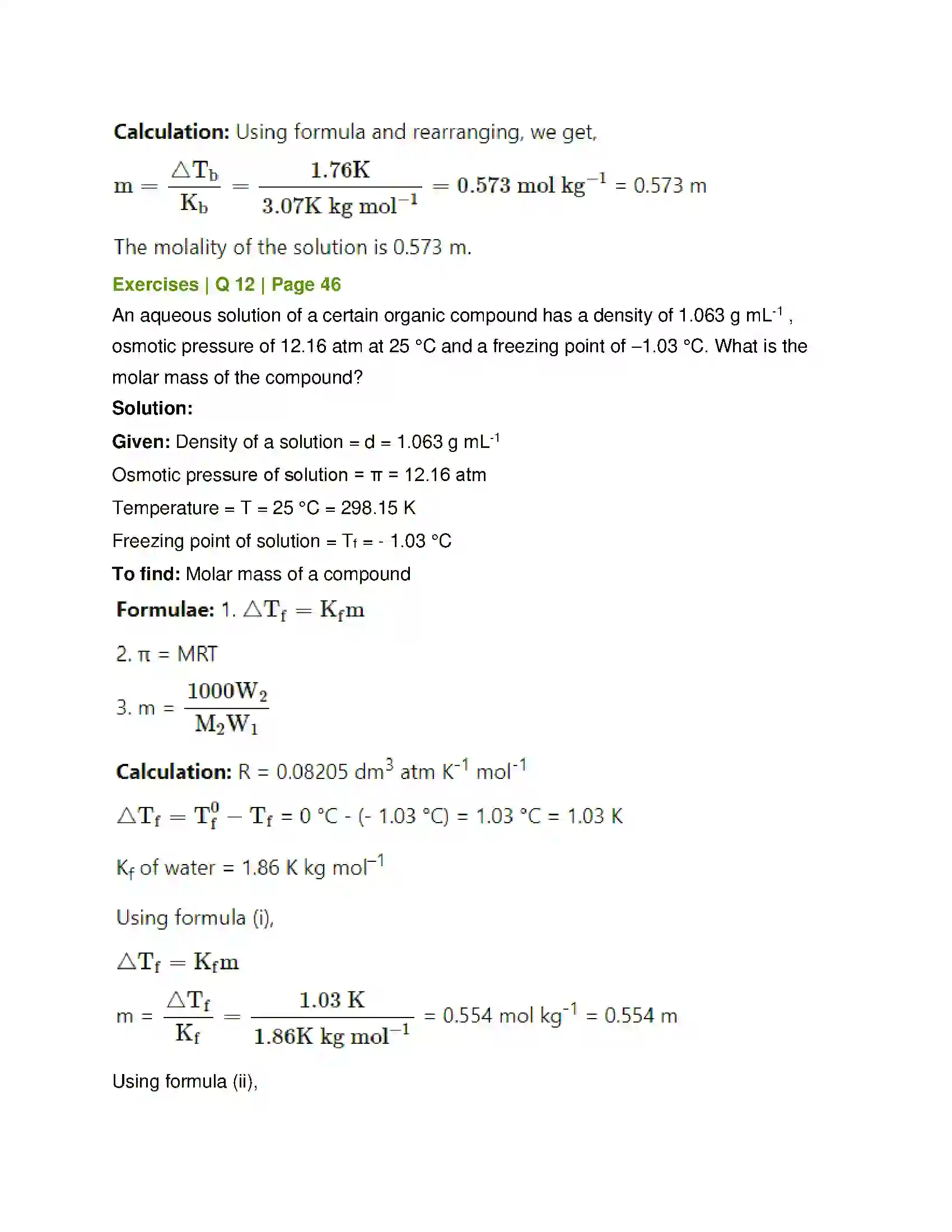 Maharashtra Board Class 12th Chemistry Solutions Solution 22