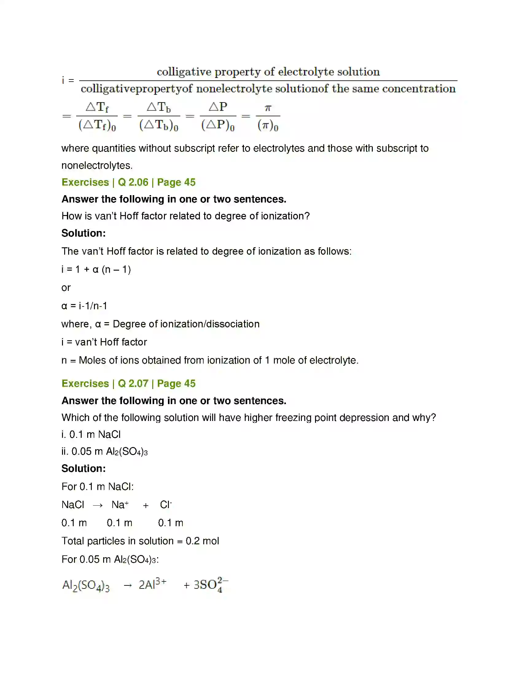 Maharashtra Board Class 12th Chemistry Solutions Solution 7