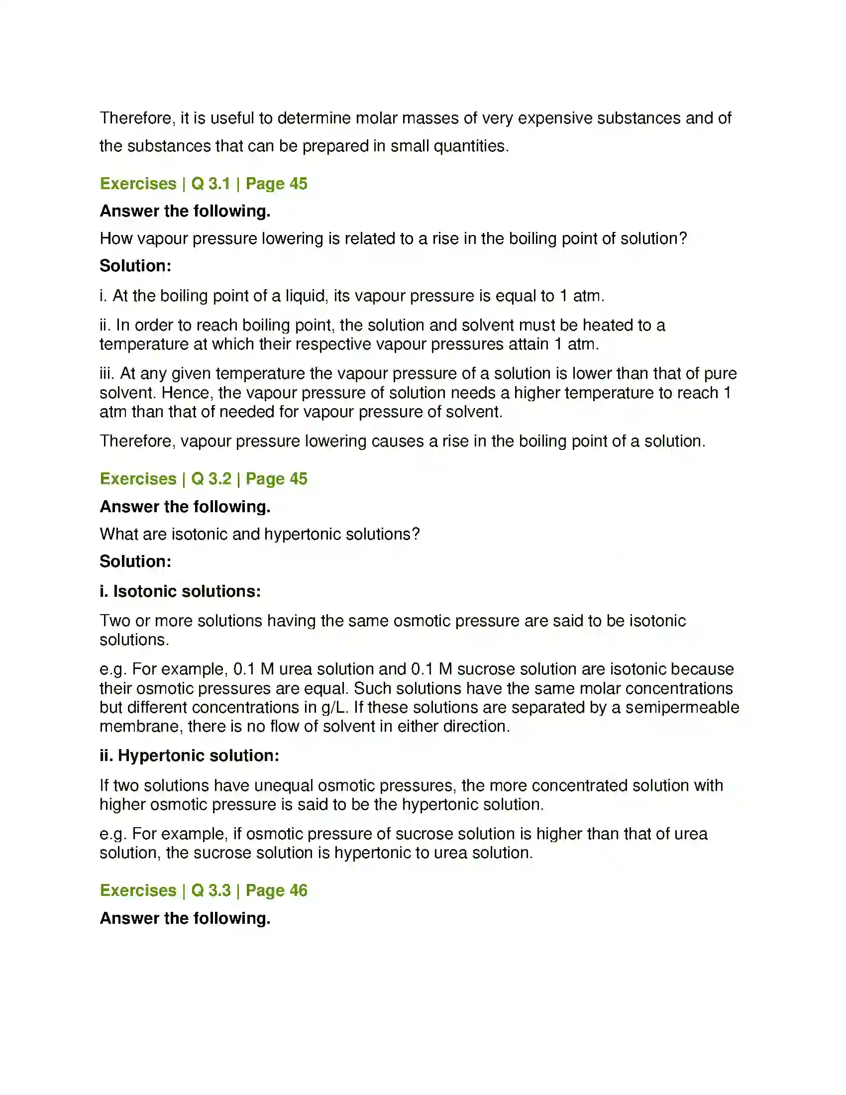 Maharashtra Board Class 12th Chemistry Solutions Solution 9