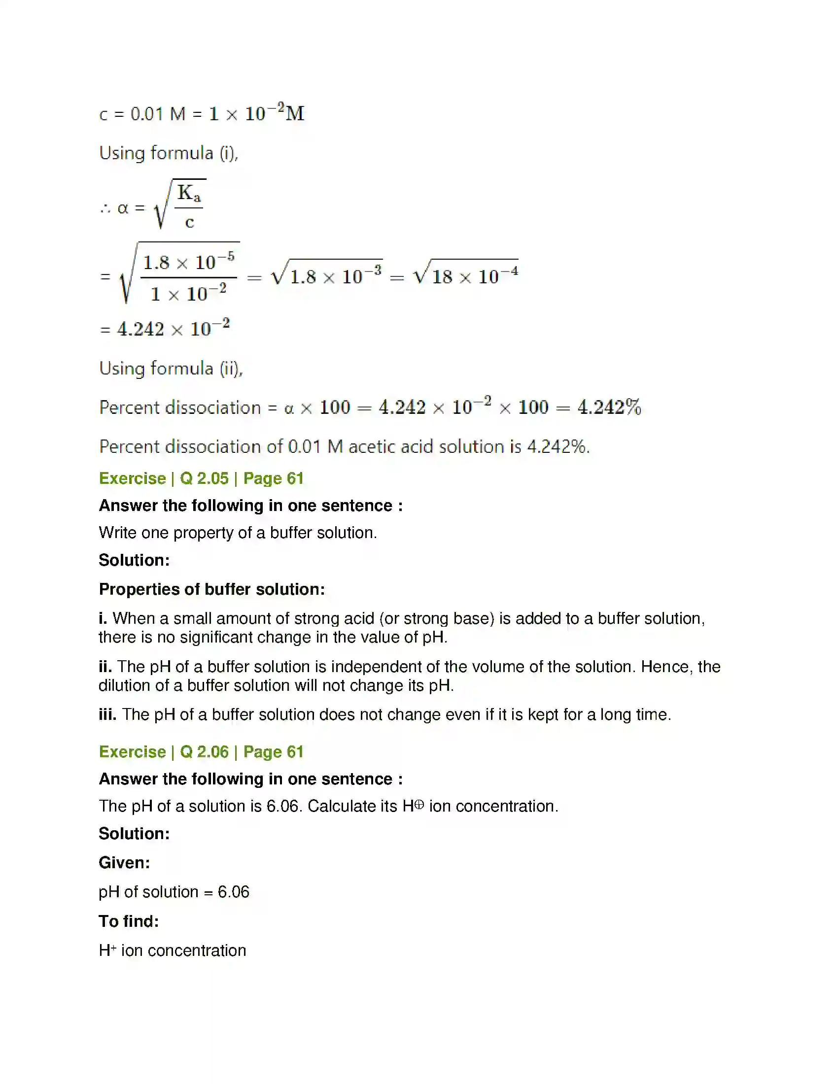Maharashtra Board Class 12th Chemistry Ionic Equilibria Solution 4