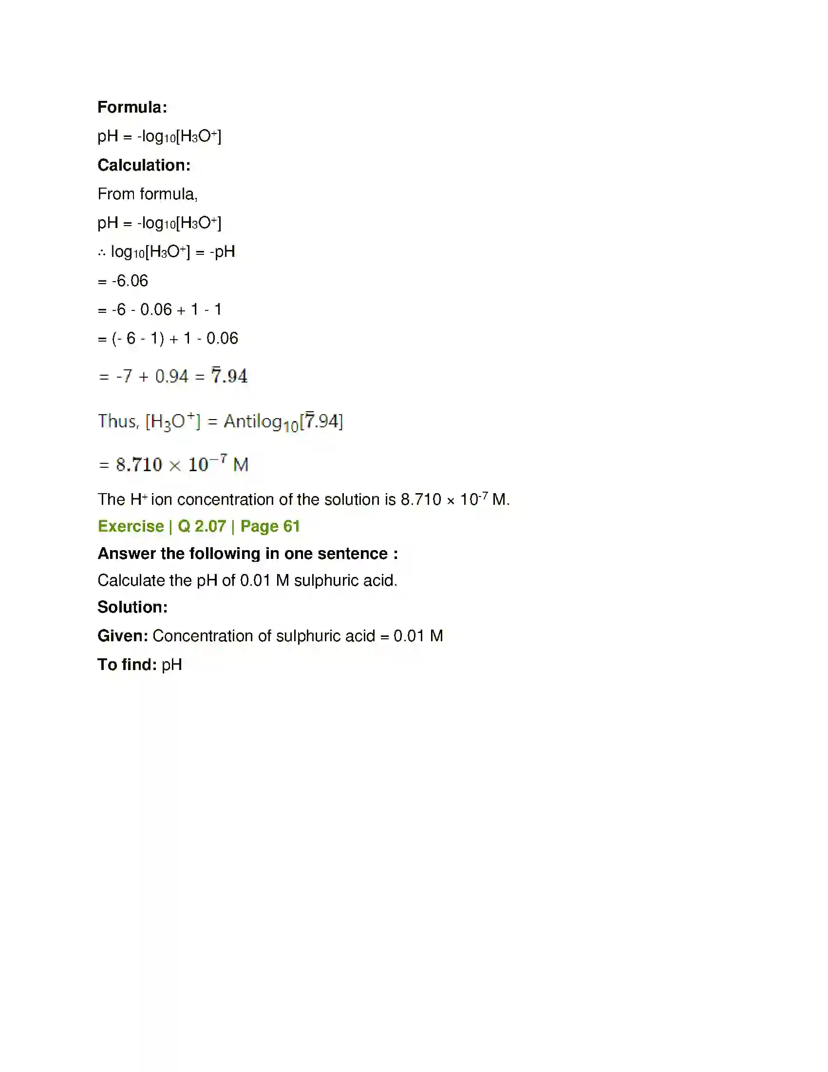 Maharashtra Board Class 12th Chemistry Ionic Equilibria Solution 5