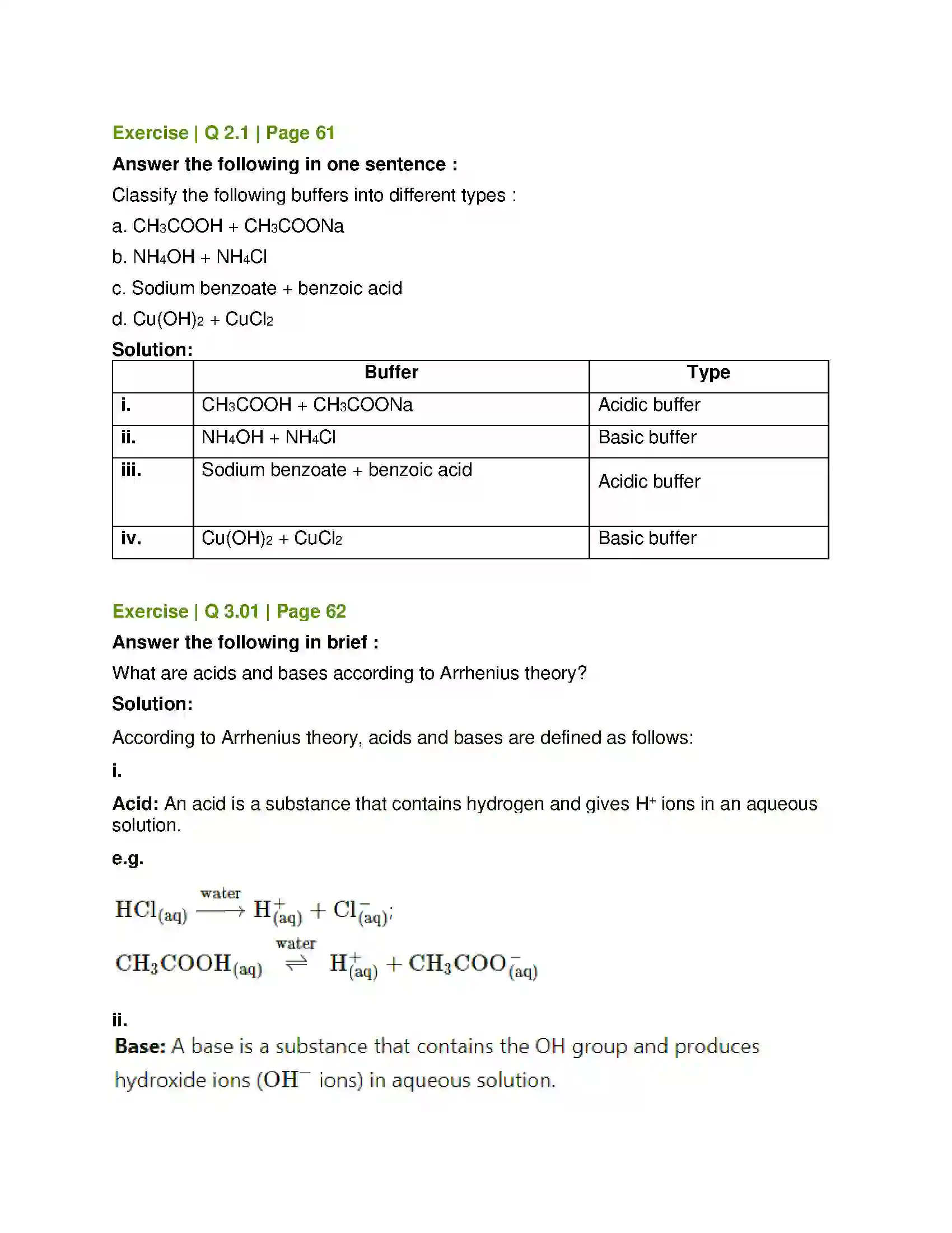 Maharashtra Board Class 12th Chemistry Ionic Equilibria Solution 7