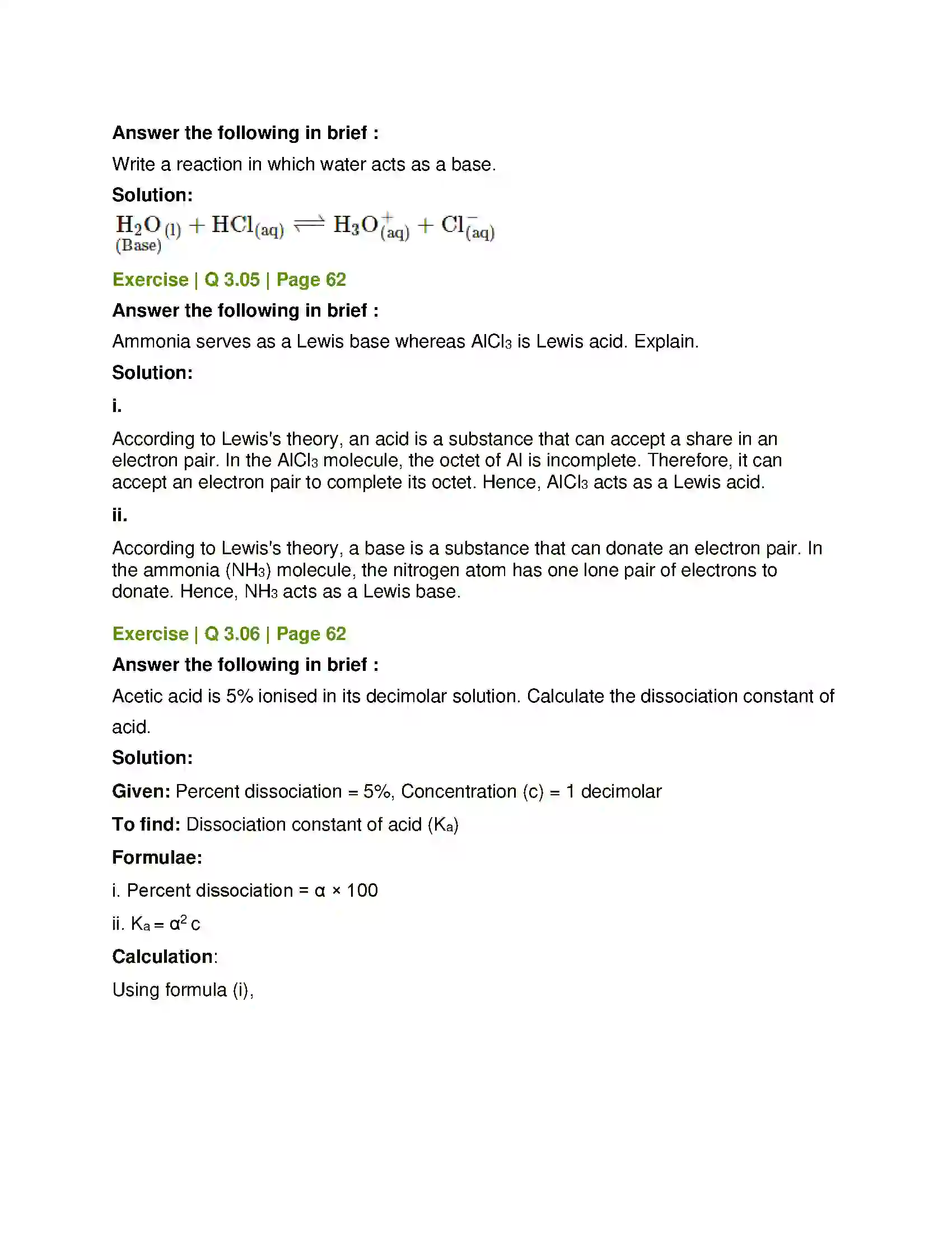 Maharashtra Board Class 12th Chemistry Ionic Equilibria Solution 9