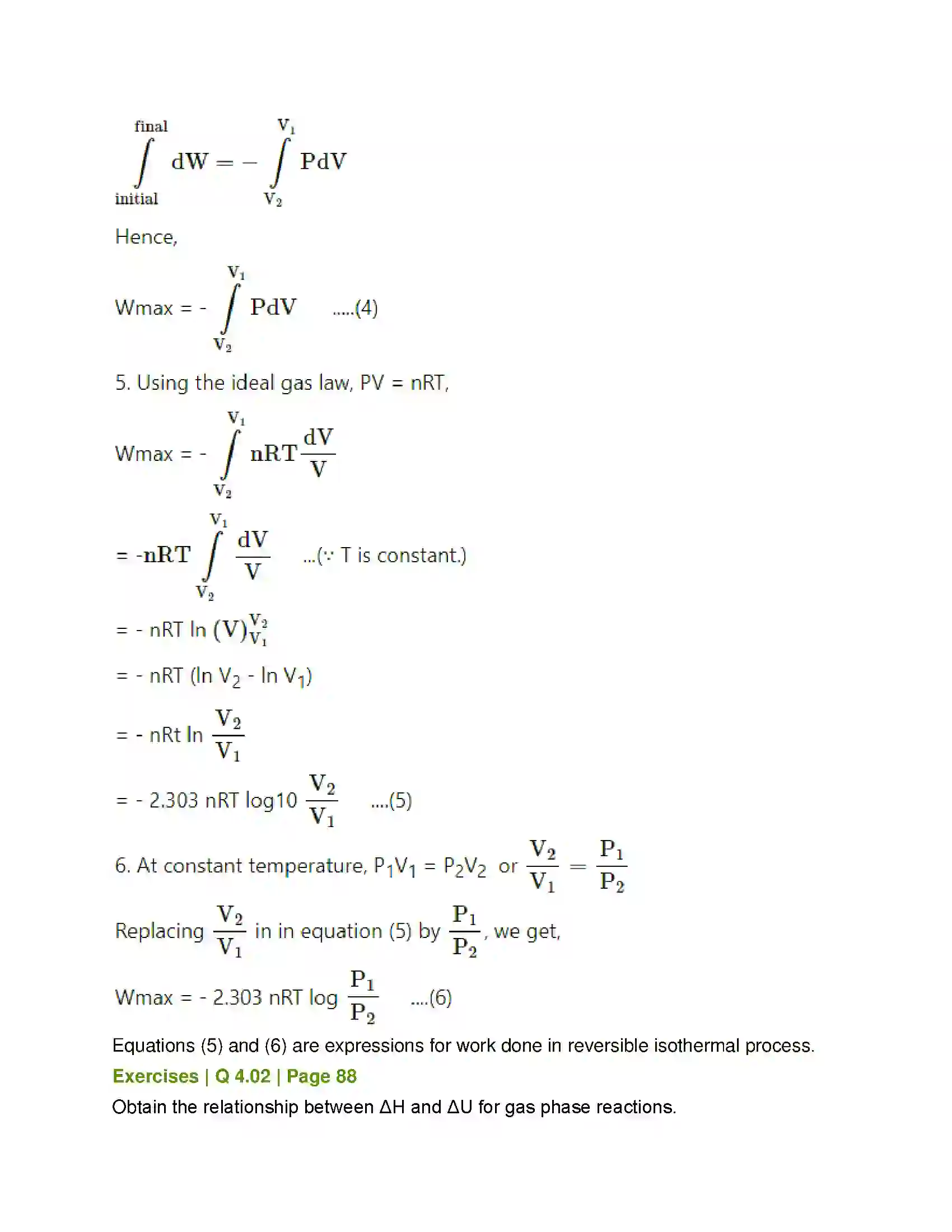 Maharashtra Board Class 12th Chemistry Chemical Thermodynamics Solution 13