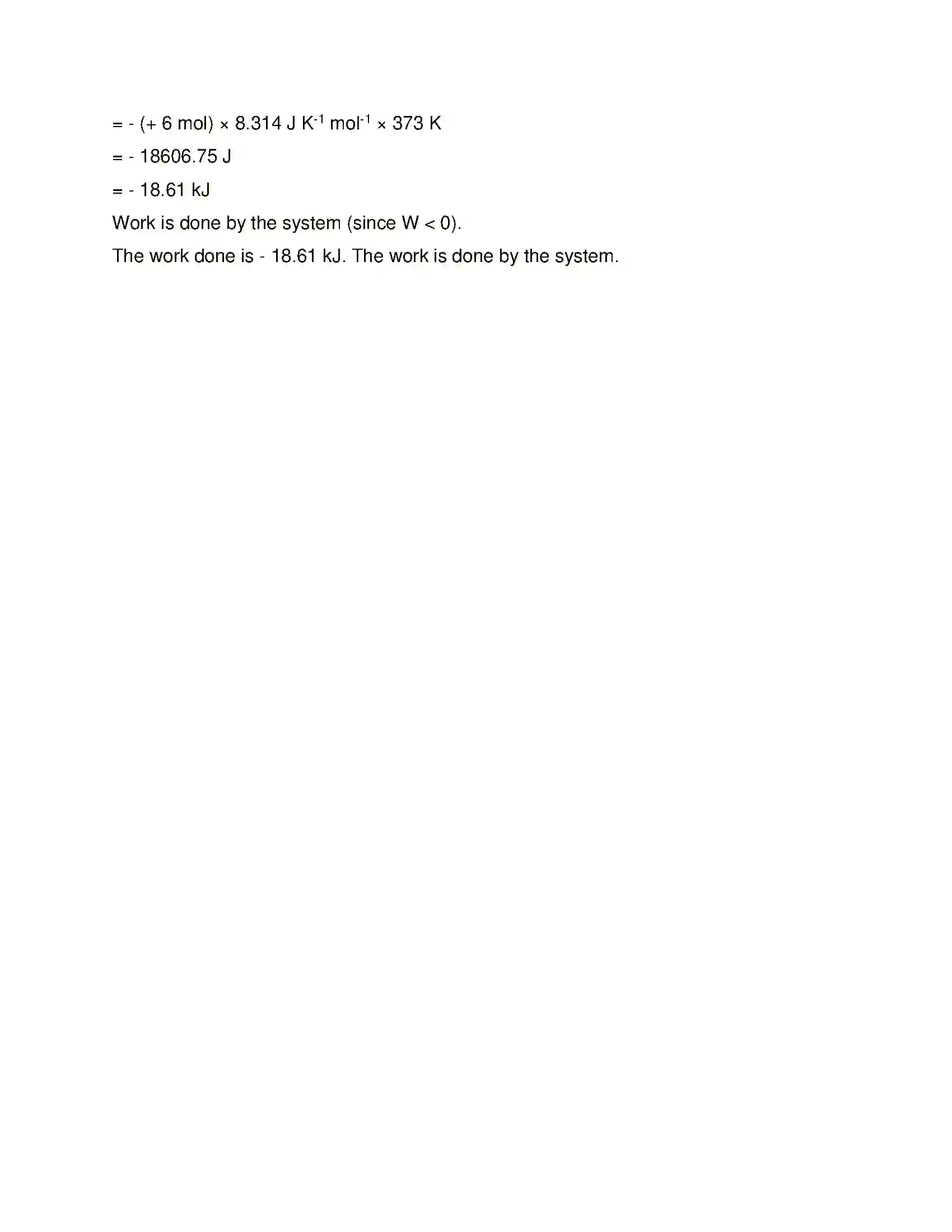 Maharashtra Board Class 12th Chemistry Chemical Thermodynamics Solution 31