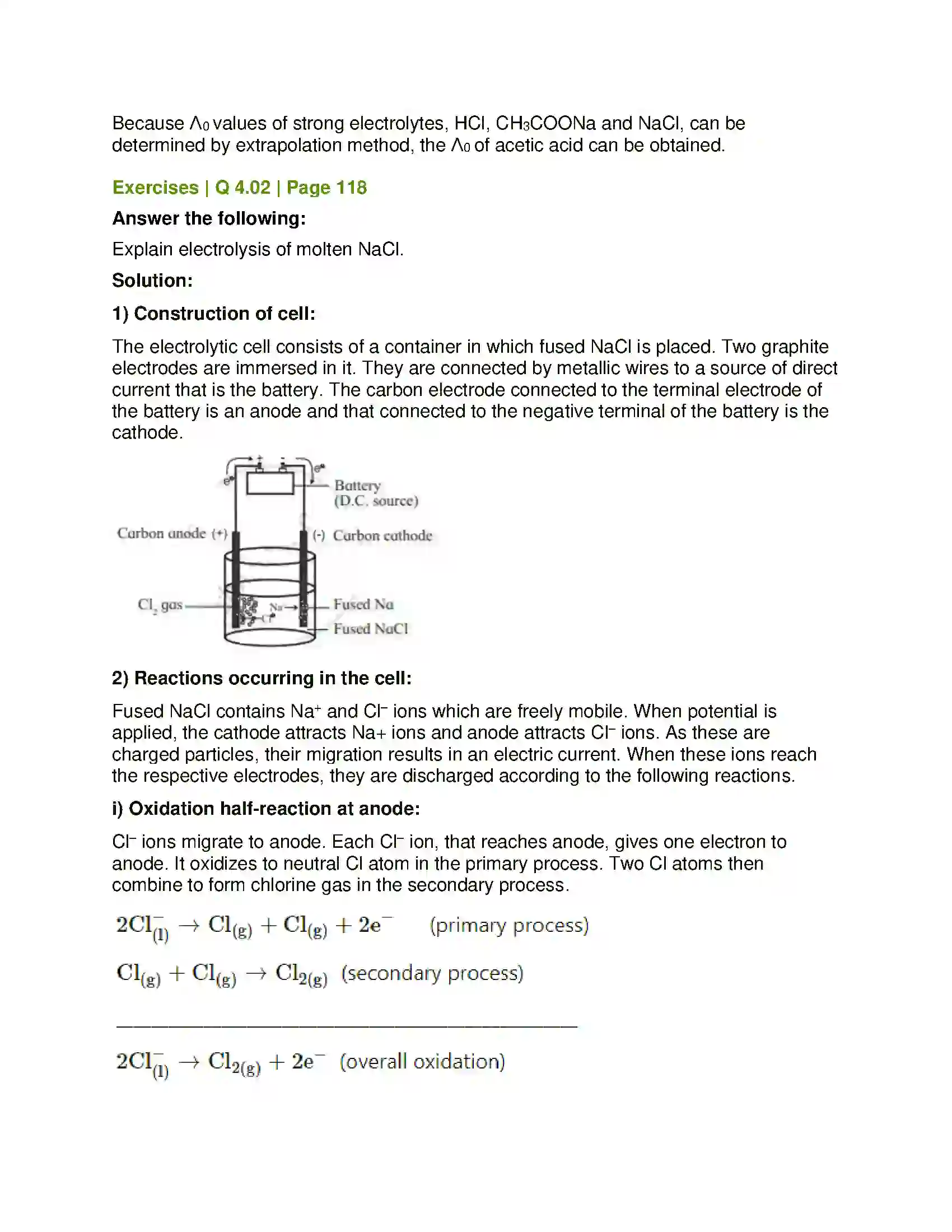 Maharashtra Board Class 12th Chemistry Electrochemistry Solution 15