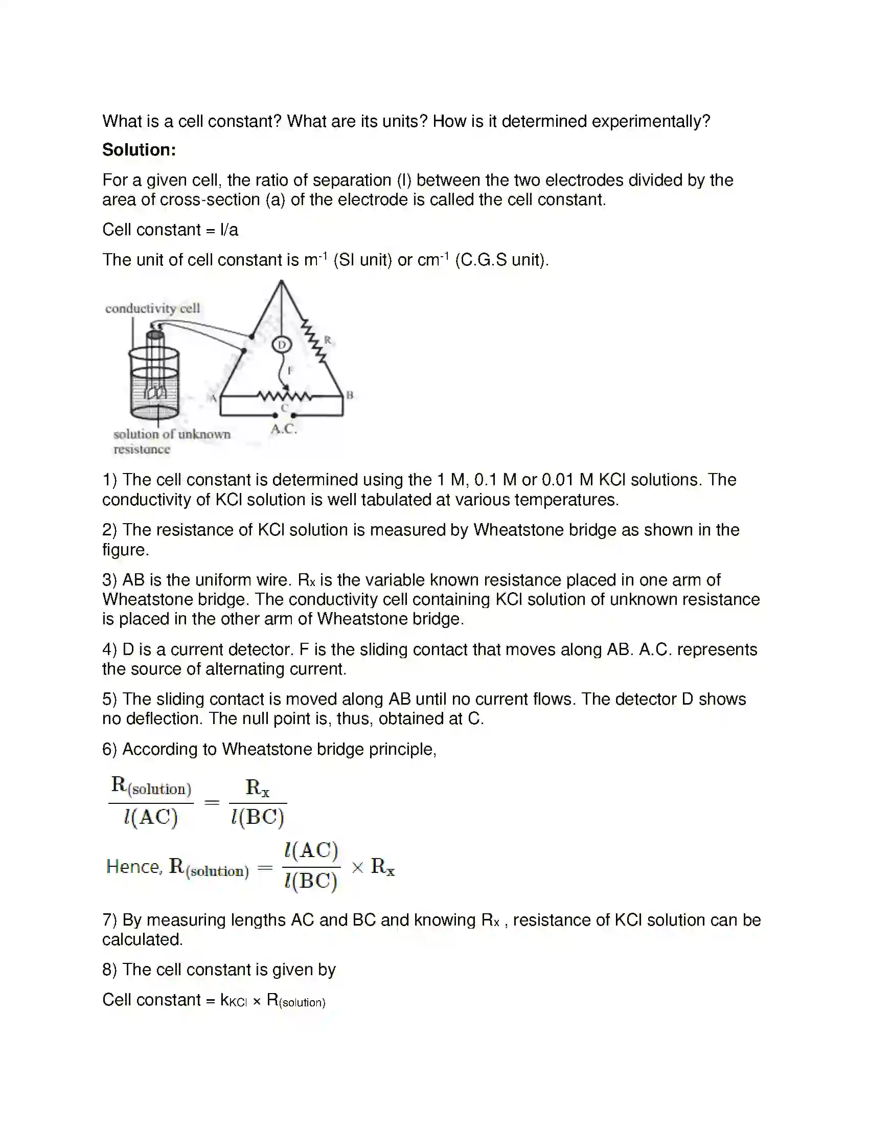 Maharashtra Board Class 12th Chemistry Electrochemistry Solution 21