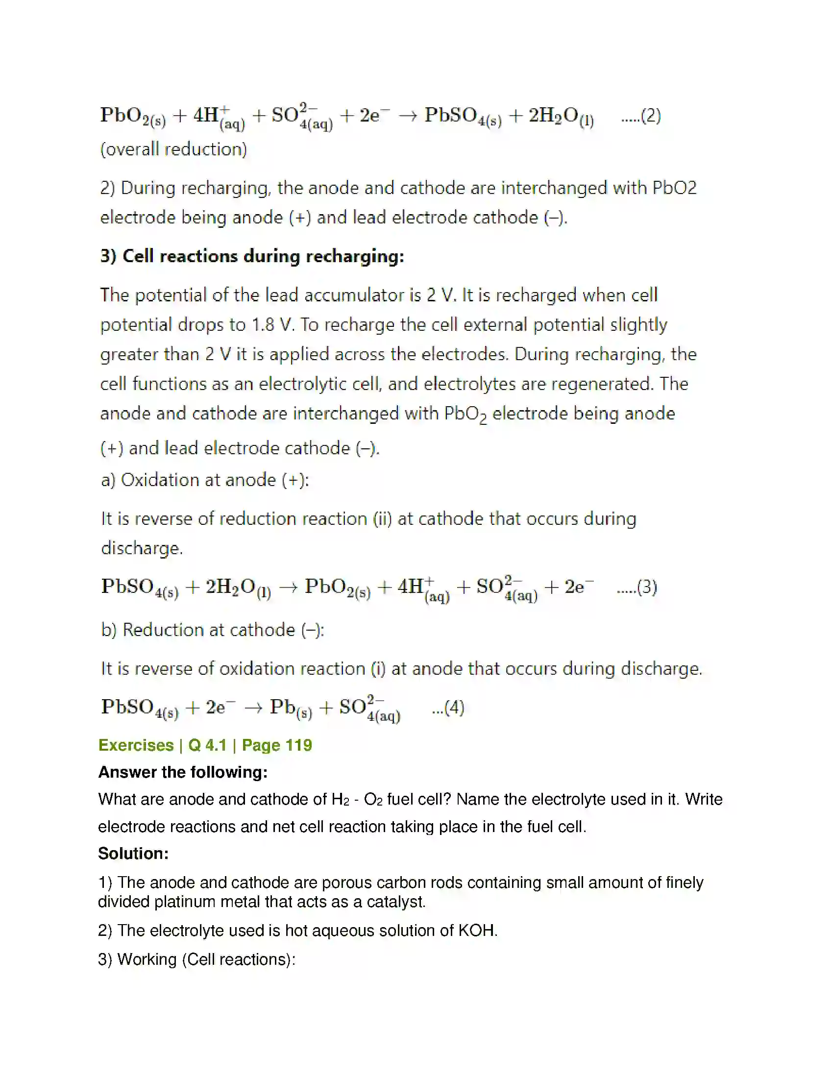 Maharashtra Board Class 12th Chemistry Electrochemistry Solution 24
