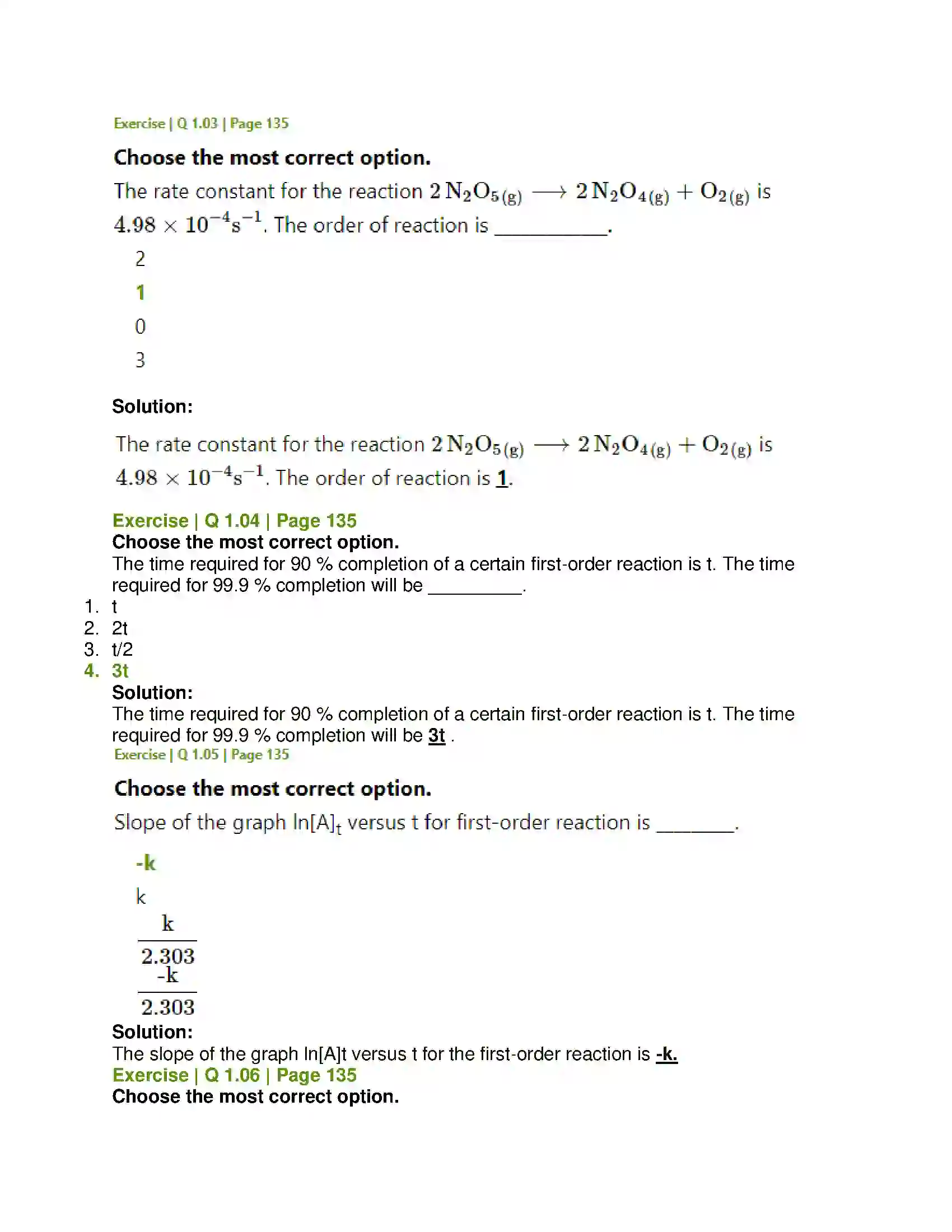 Maharashtra Board Class 12th Chemistry Chemical Kinetics Solution 2