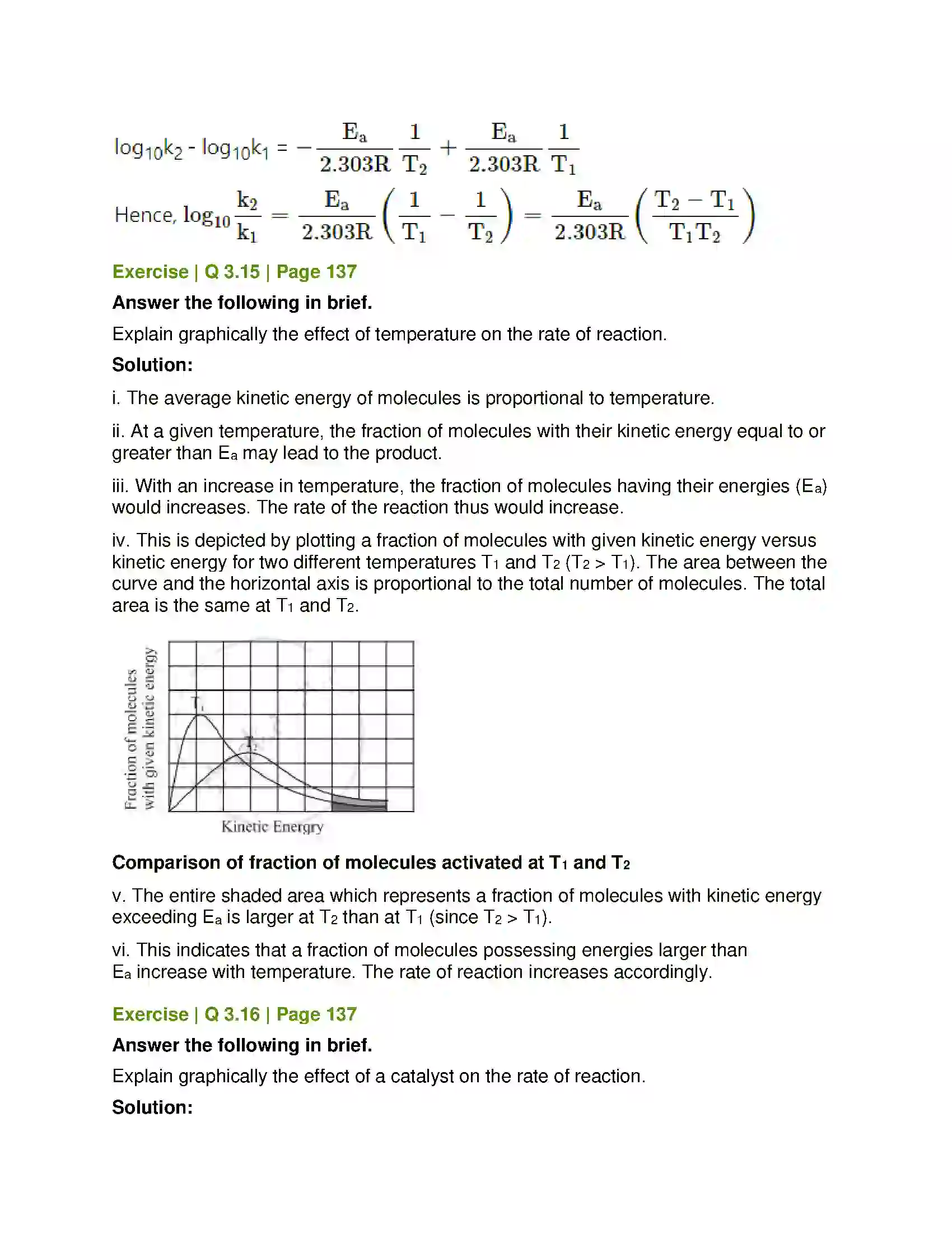 Maharashtra Board Class 12th Chemistry Chemical Kinetics Solution 21