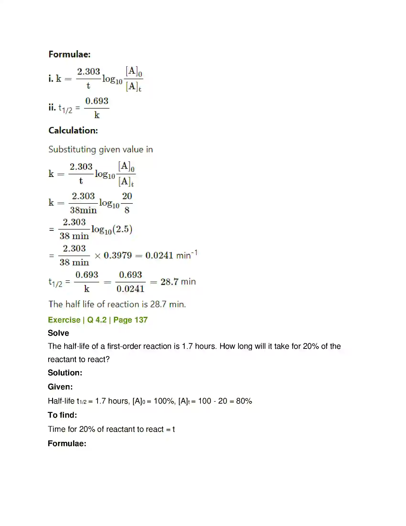 Maharashtra Board Class 12th Chemistry Chemical Kinetics Solution 24