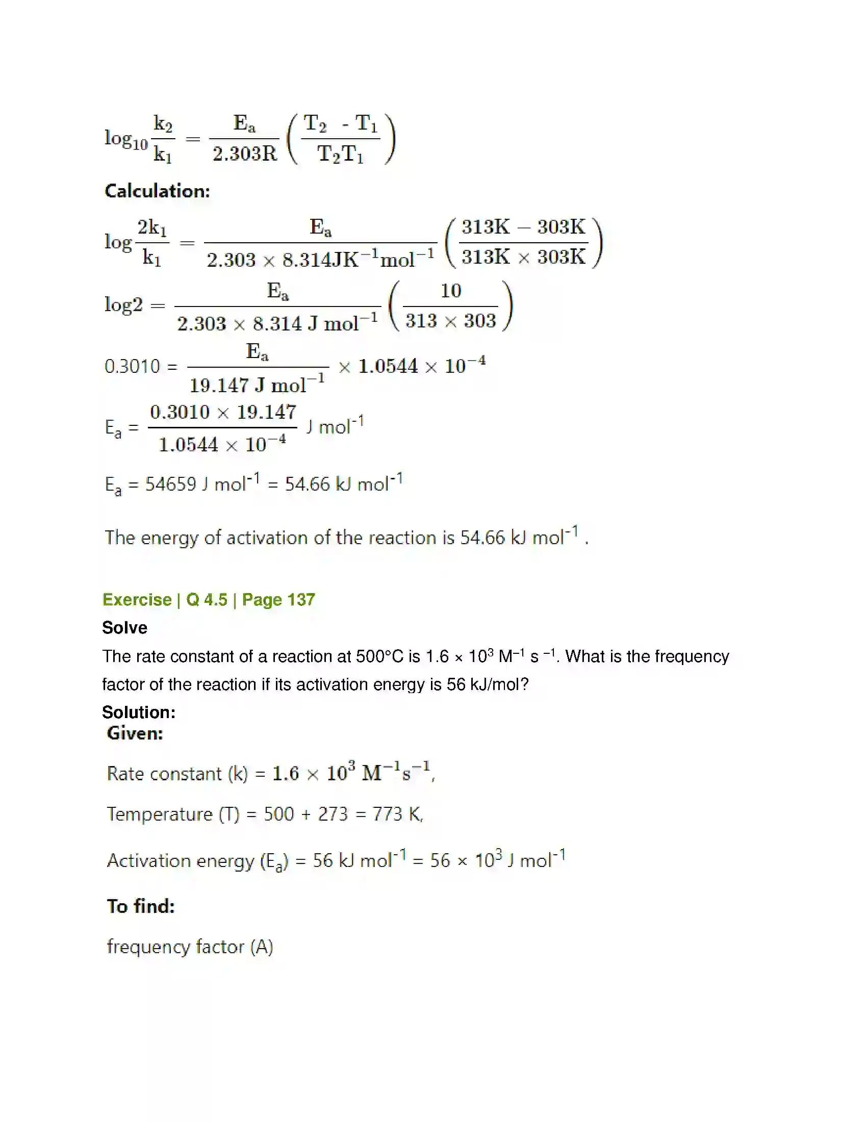 Maharashtra Board Class 12th Chemistry Chemical Kinetics Solution 27