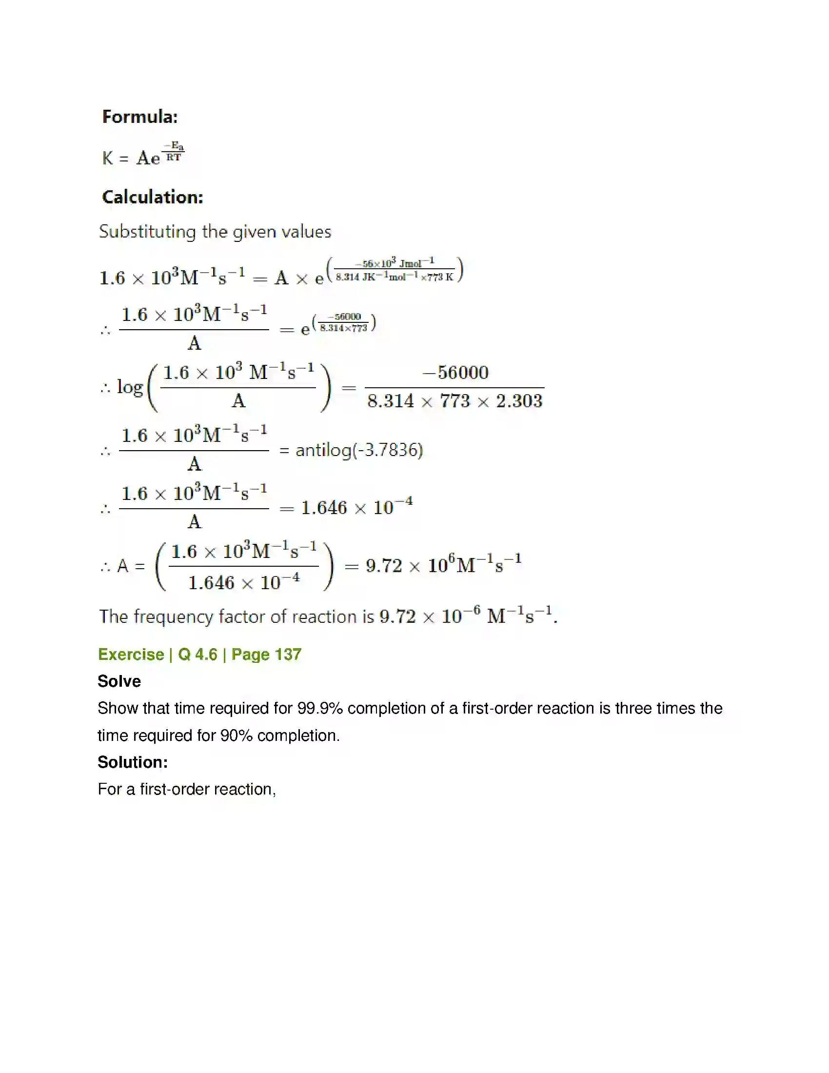 Maharashtra Board Class 12th Chemistry Chemical Kinetics Solution 28