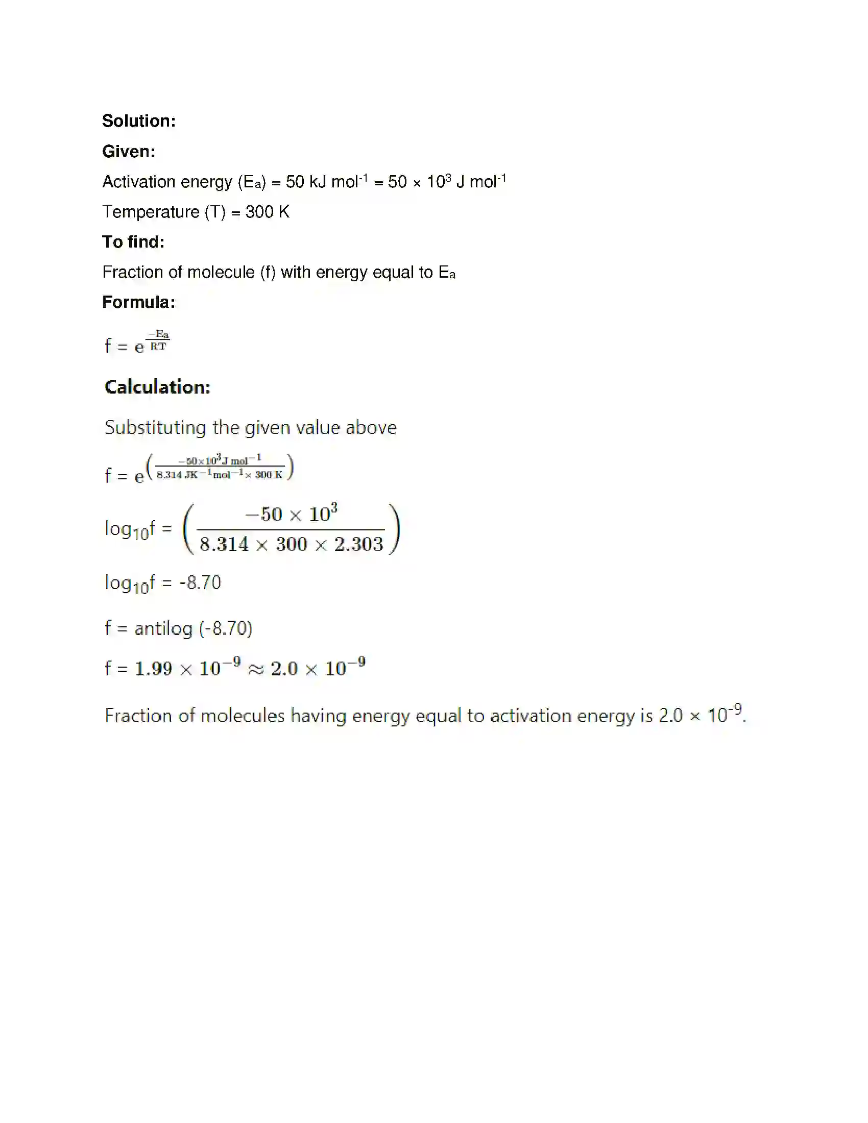 Maharashtra Board Class 12th Chemistry Chemical Kinetics Solution 32