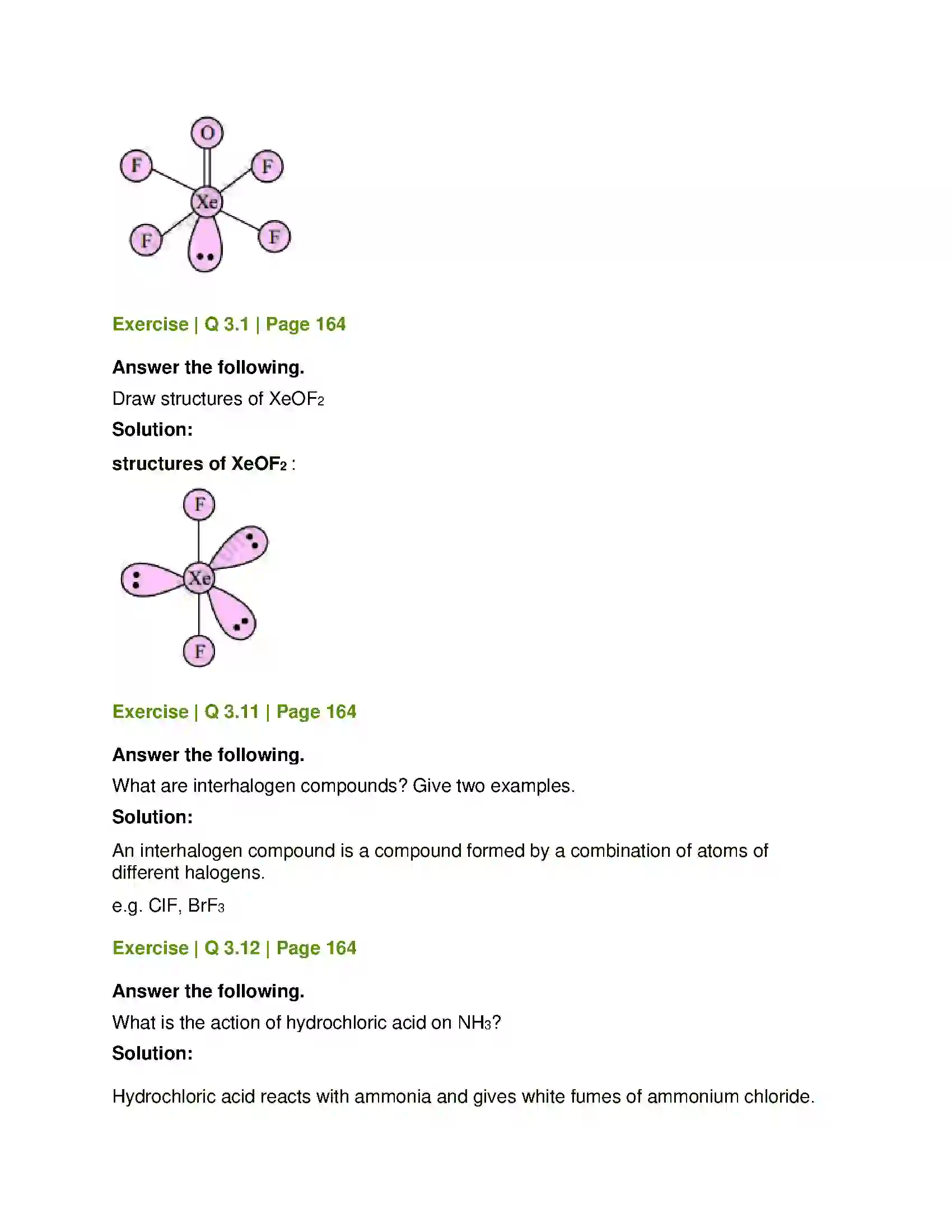 Maharashtra Board Class 12th Chemistry Elements of Groups 16, 17 and 18 Solution 15