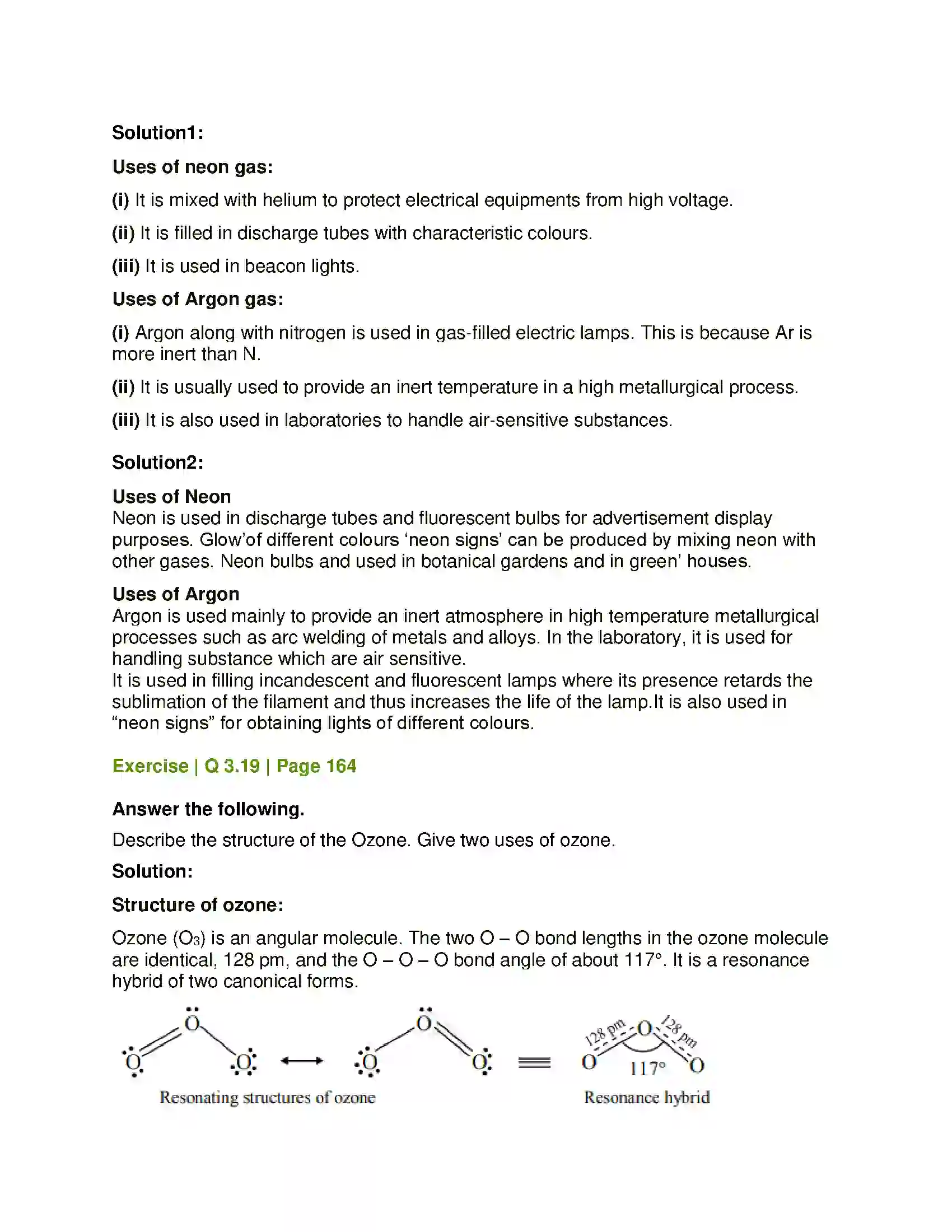 Maharashtra Board Class 12th Chemistry Elements of Groups 16, 17 and 18 Solution 19
