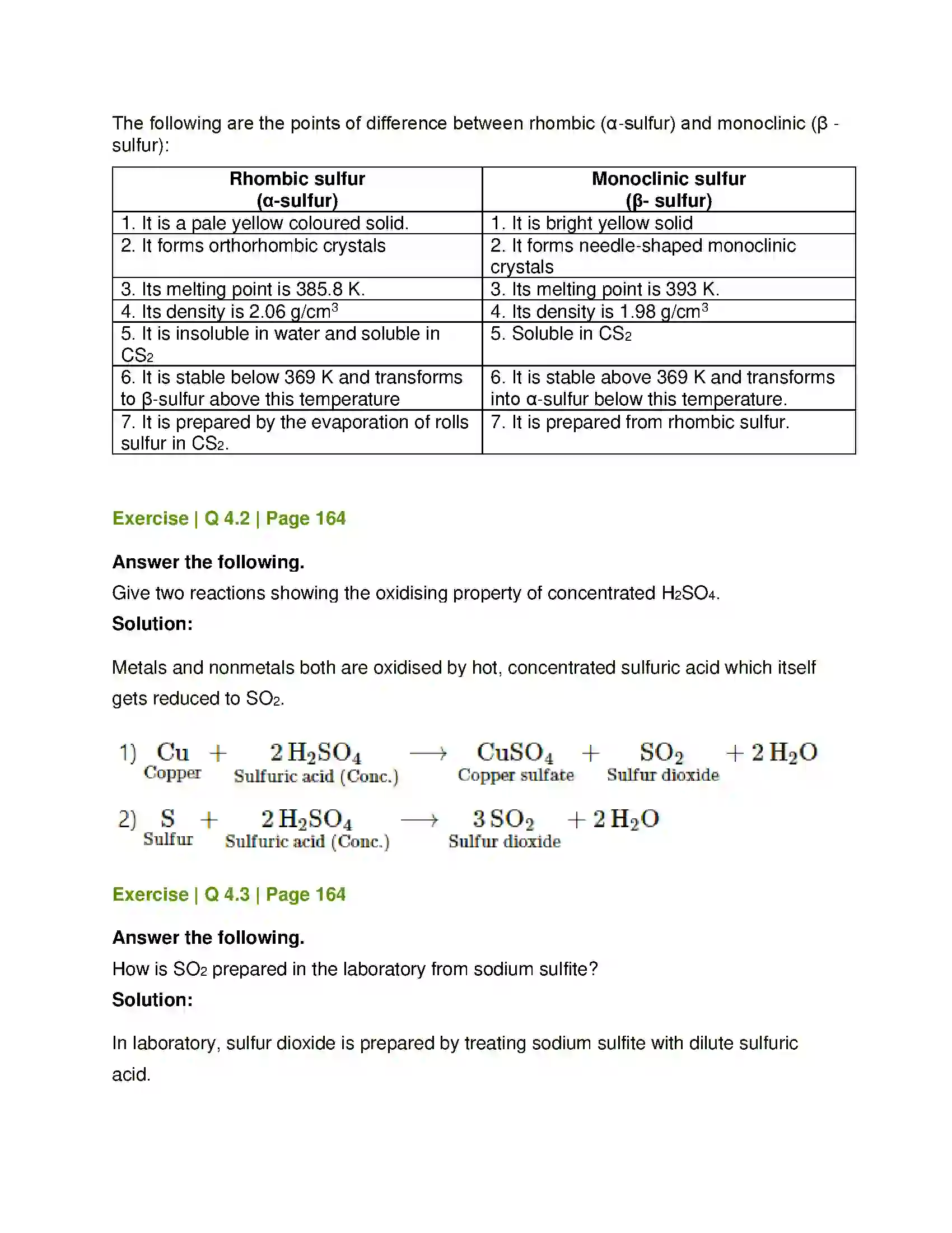 Maharashtra Board Class 12th Chemistry Elements of Groups 16, 17 and 18 Solution 21
